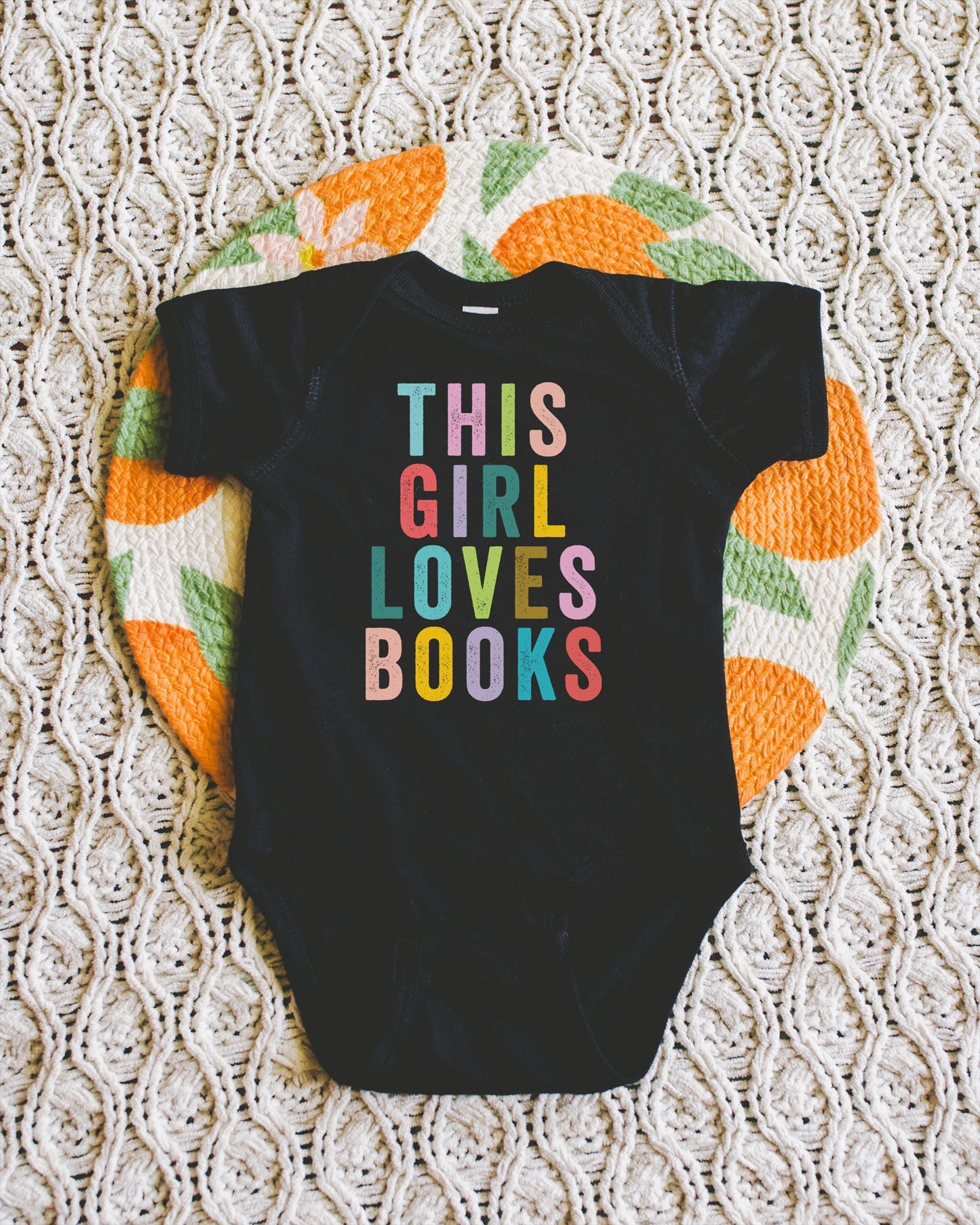 Cute Book Lover Baby Bodysuit: This Girl Reads Books Infant Bodysuit