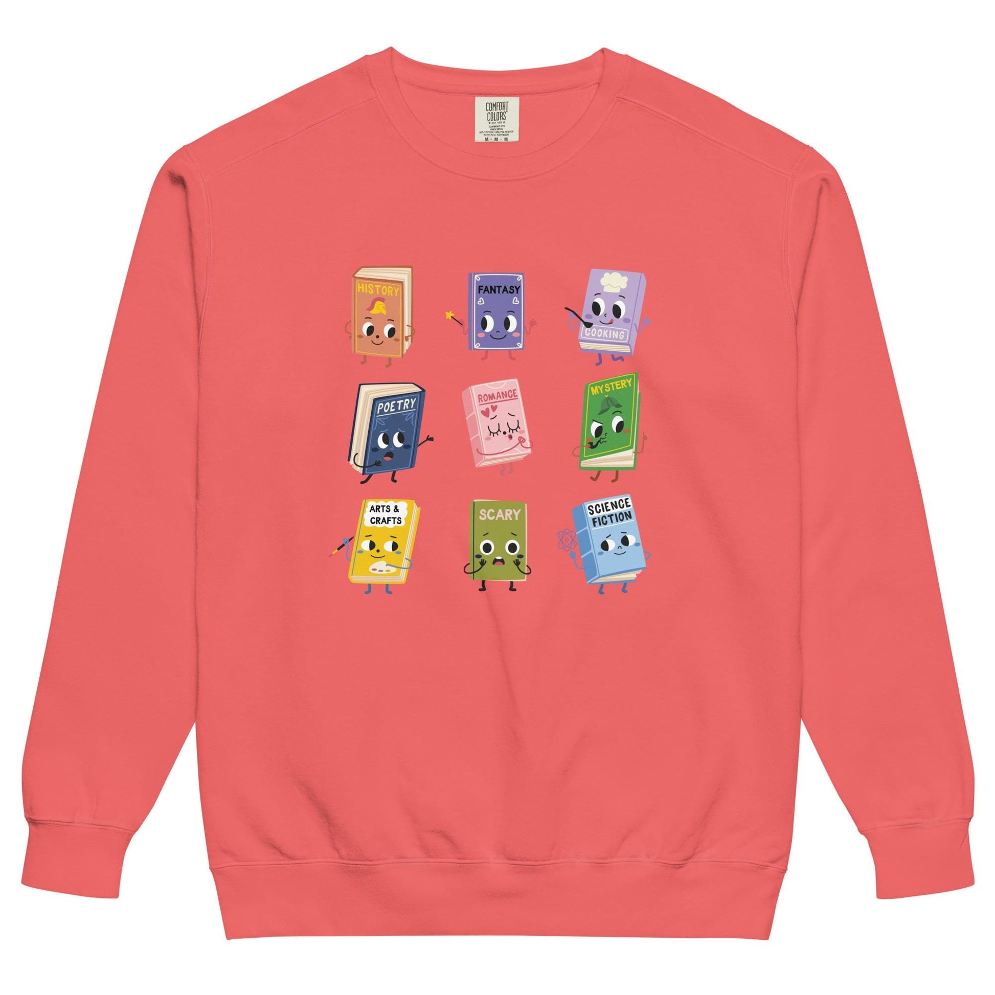 Book Genres Unisex garment-dyed sweatshirt
