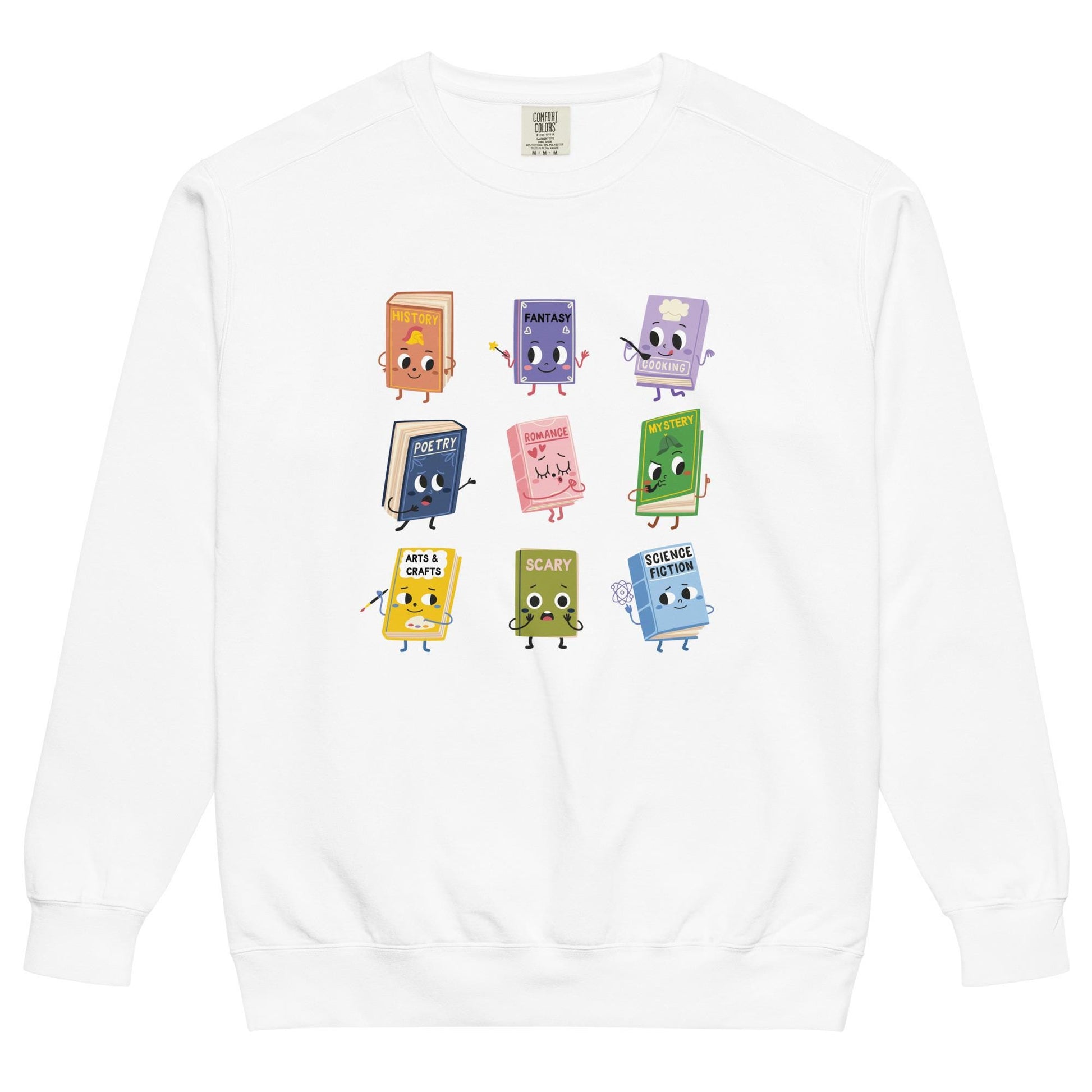 Book Genres Unisex garment-dyed sweatshirt