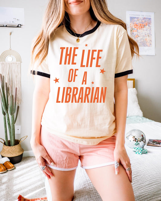 The Life of a Librarian Ringer T-Shirt: Swiftie Librarian