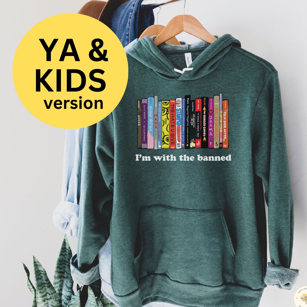 I'm With the Banned Books Librarian Sweatshirt - Heather Forest