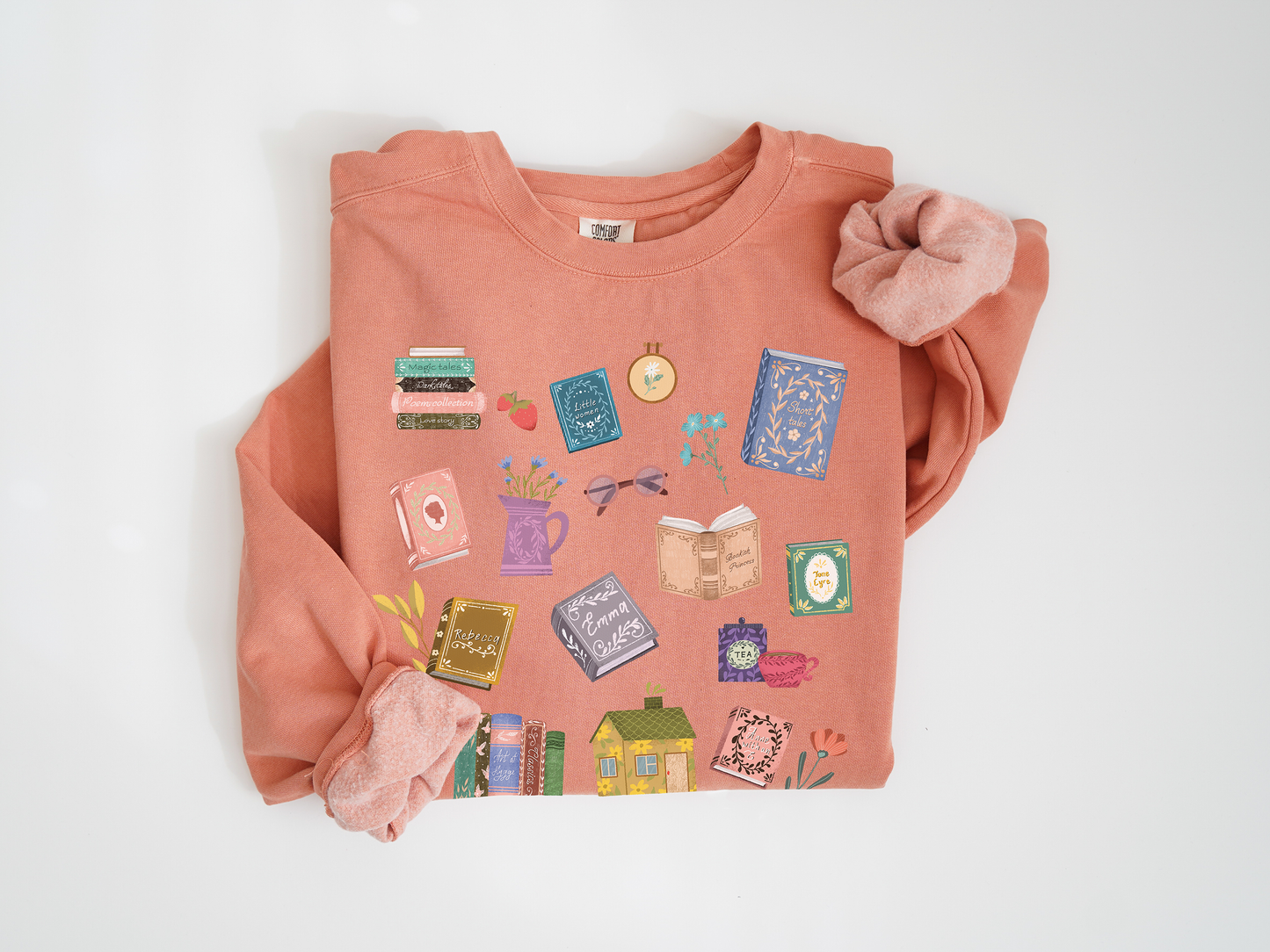 Cozy Reading at Home Unisex Pigment Dyed Librarian Sweatshirt