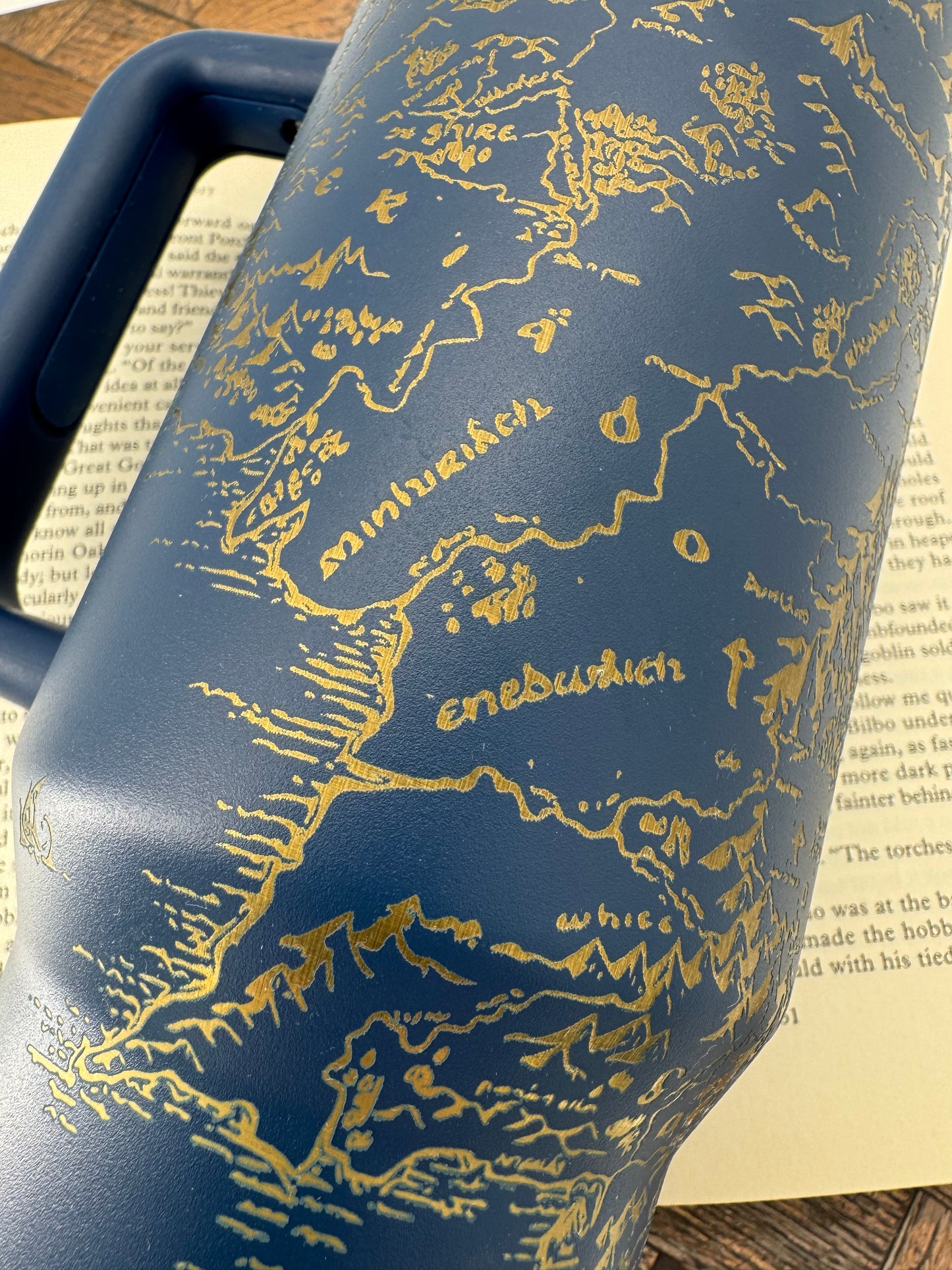 LOTR Inspired Fantasy Merch - Fantasy Map Librarian Reader Book lover Library Stanley