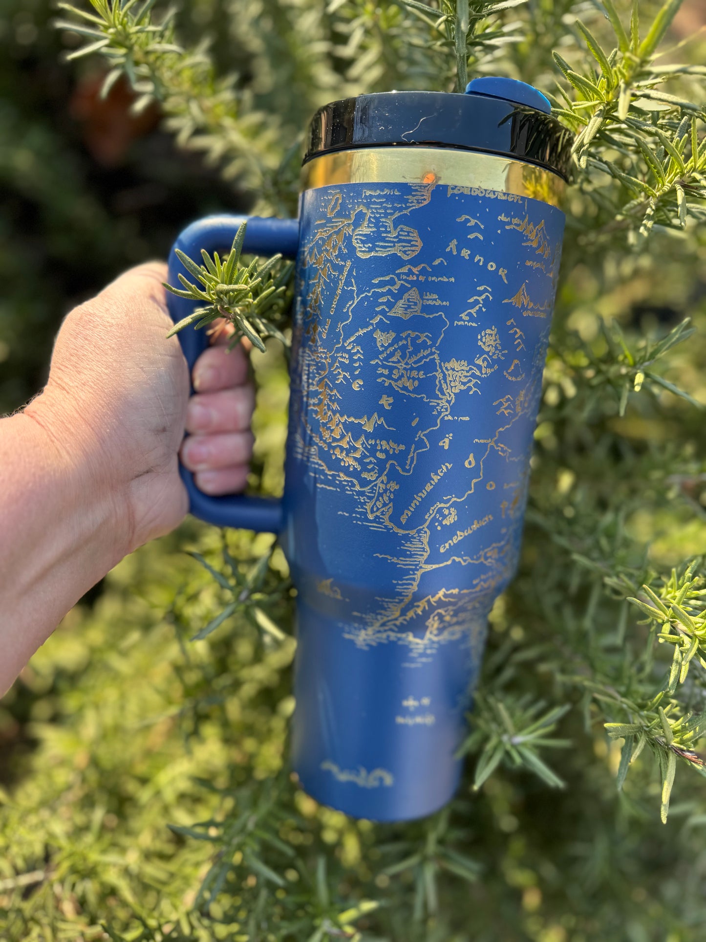 LOTR Inspired Fantasy Merch - Fantasy Map Librarian Reader Book lover Library Stanley