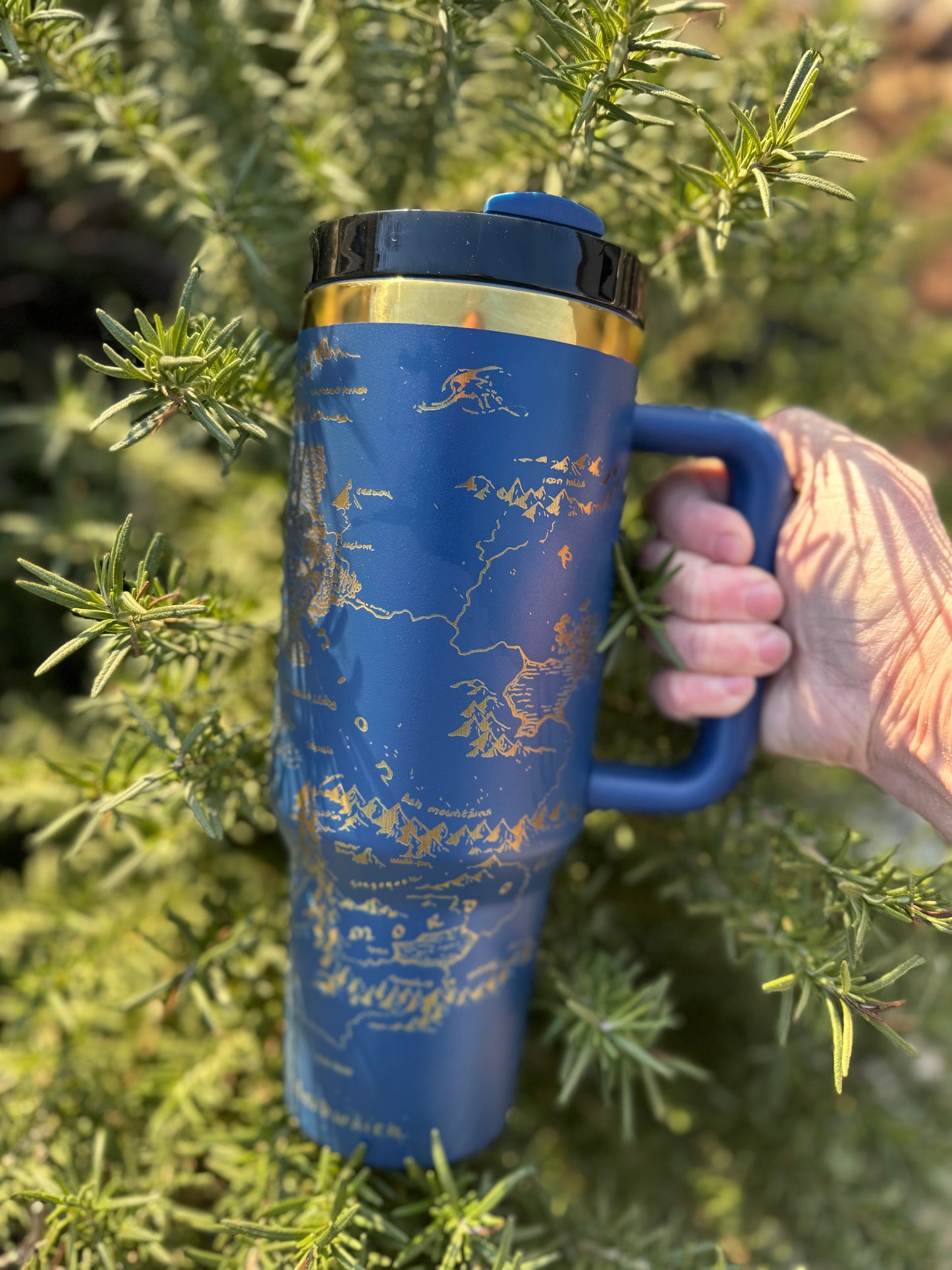 LOTR Inspired Fantasy Merch - Fantasy Map Librarian Reader Book lover Library Stanley