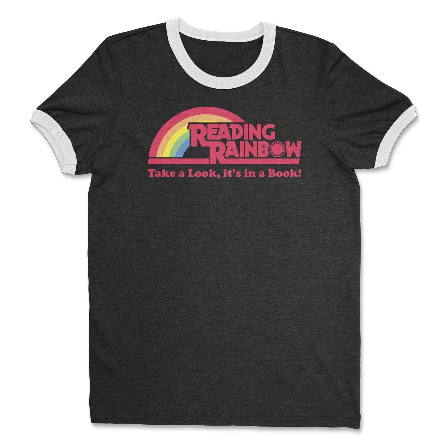 Vintage Reading Rainbow Cotton Ringer T-shirt