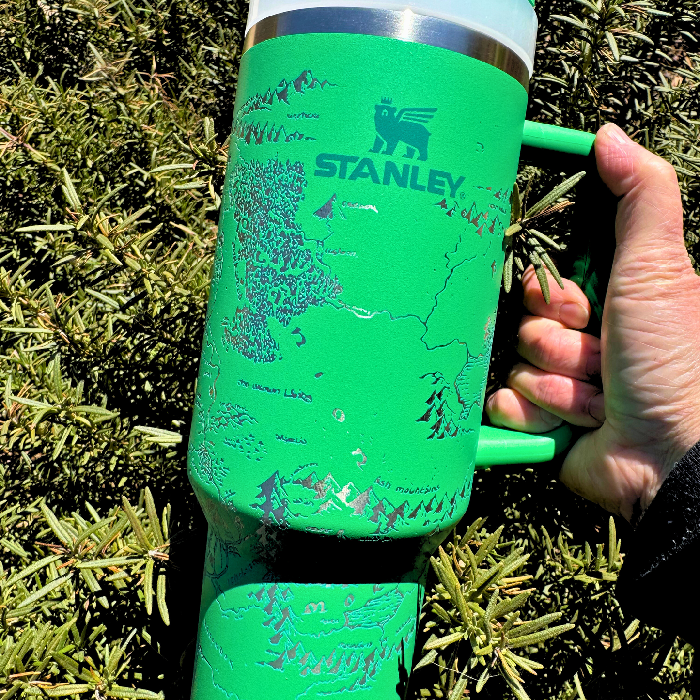 LOTR Inspired Fantasy Merch - Fantasy Map Librarian Reader Book lover Library Stanley