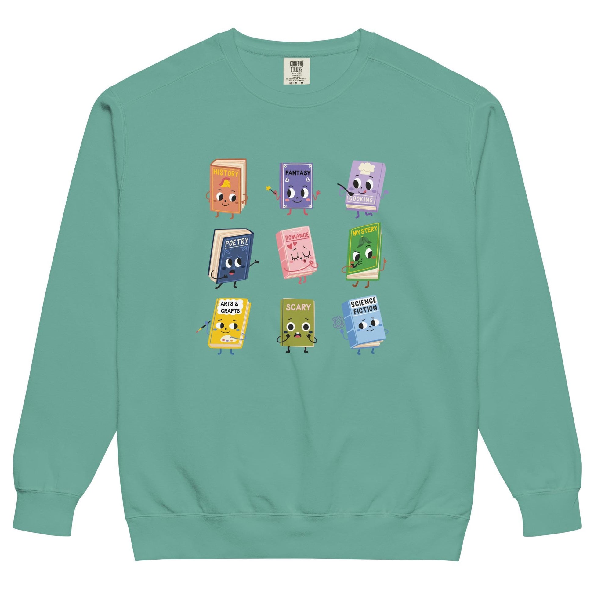 Book Genres Unisex garment-dyed sweatshirt