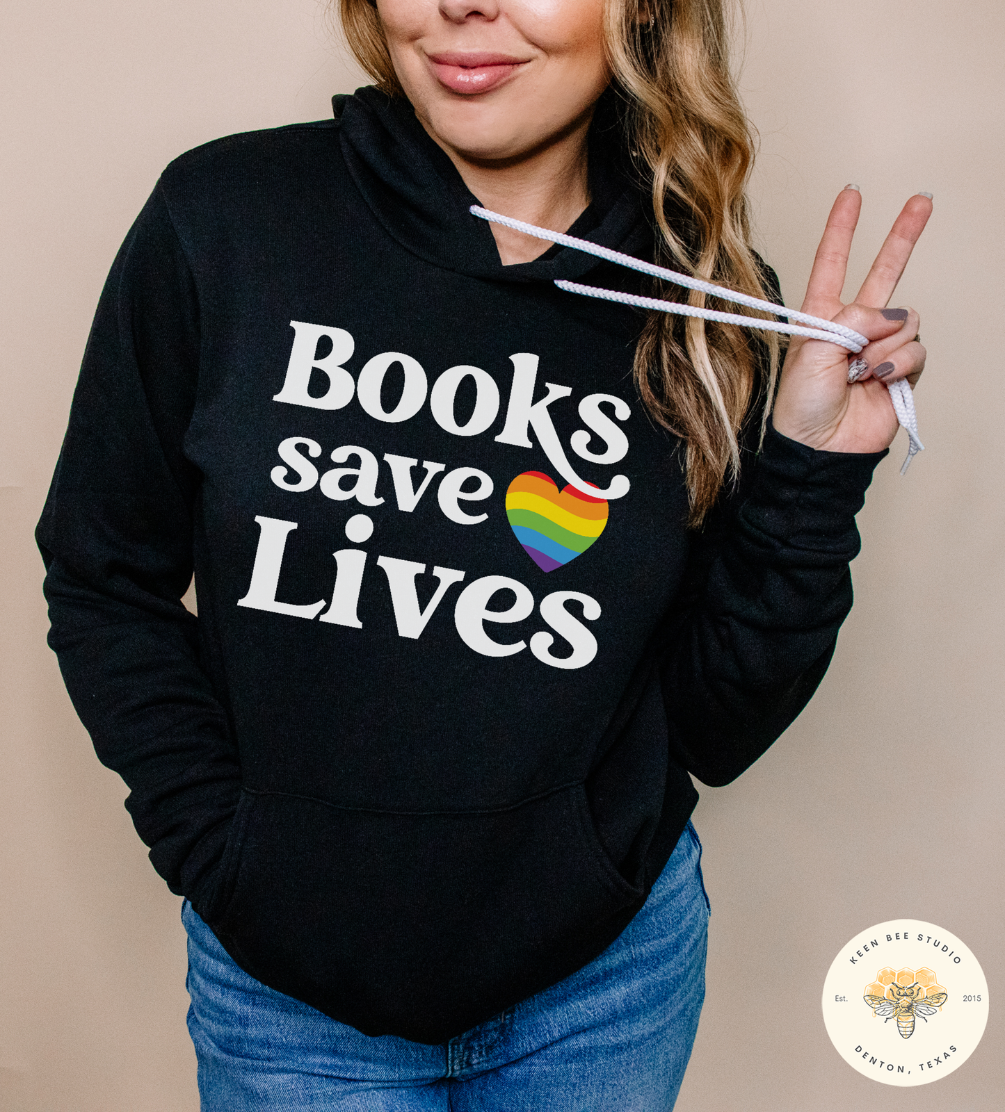 Books Save Lives Unisex hoodie