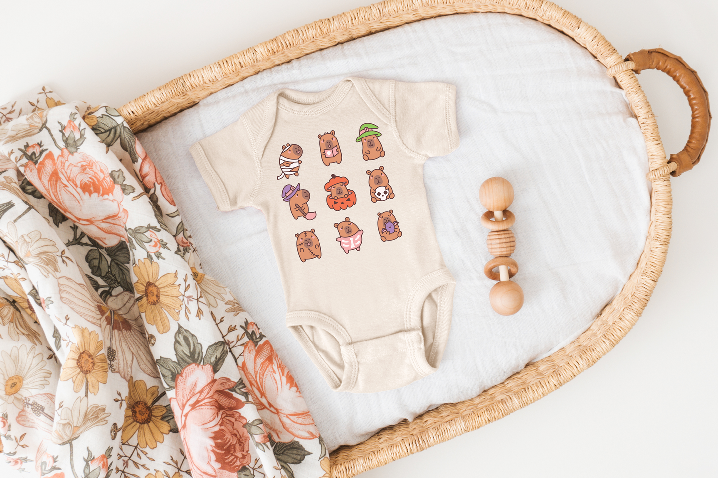 Cute Capybara Halloween Baby Onesie©