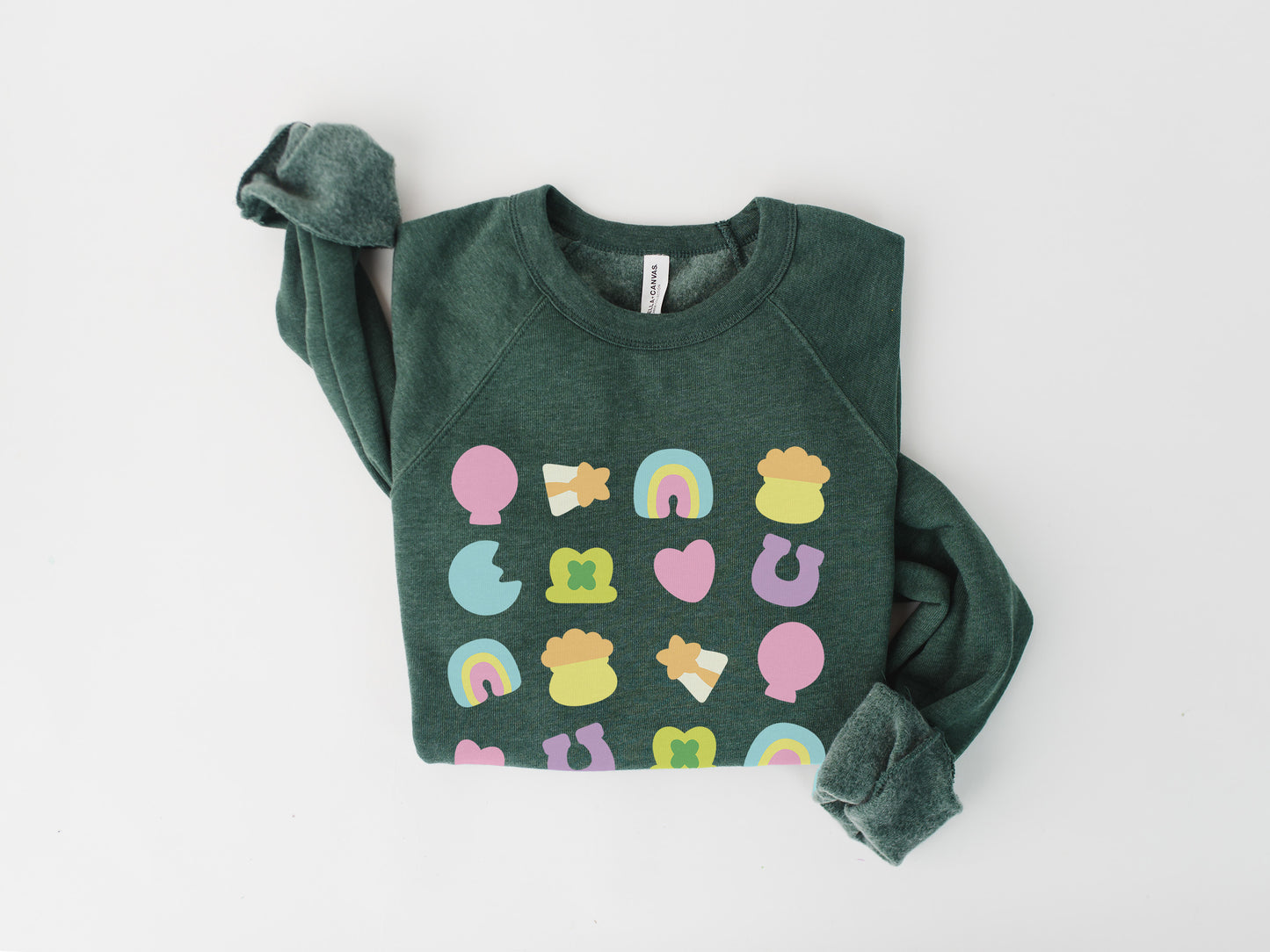 Lucky Charms Charmed Shamrock St. Patrick's Day Crewneck Sweatshirt