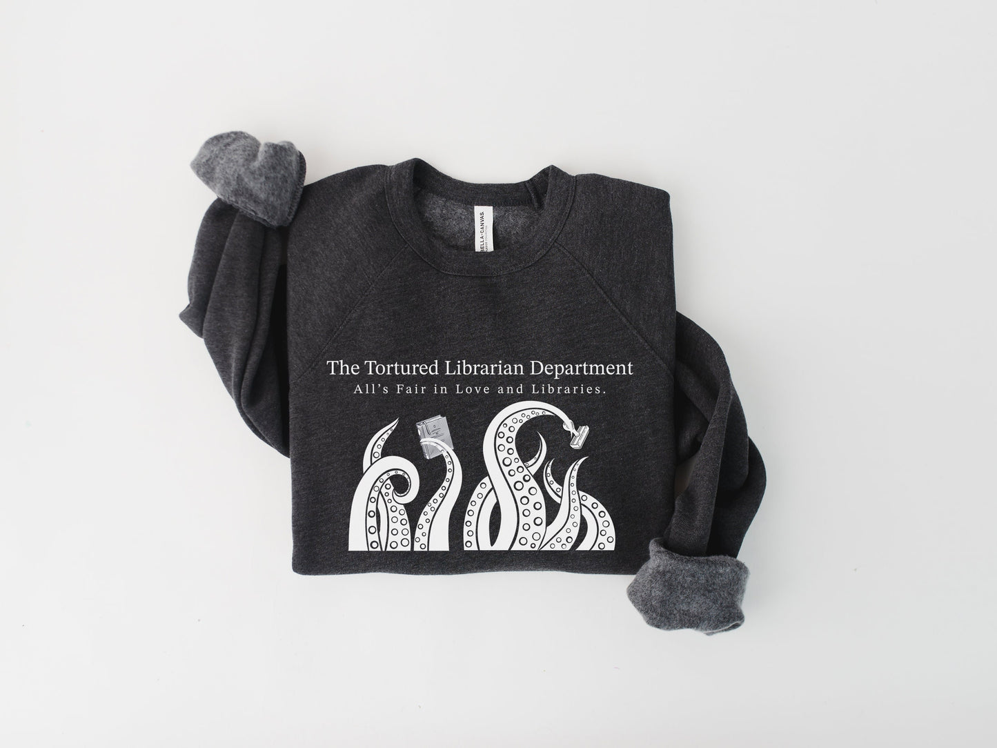 Tortured Librarian Department Crewneck Sweatshirt - Swift Inspired Library Shirt