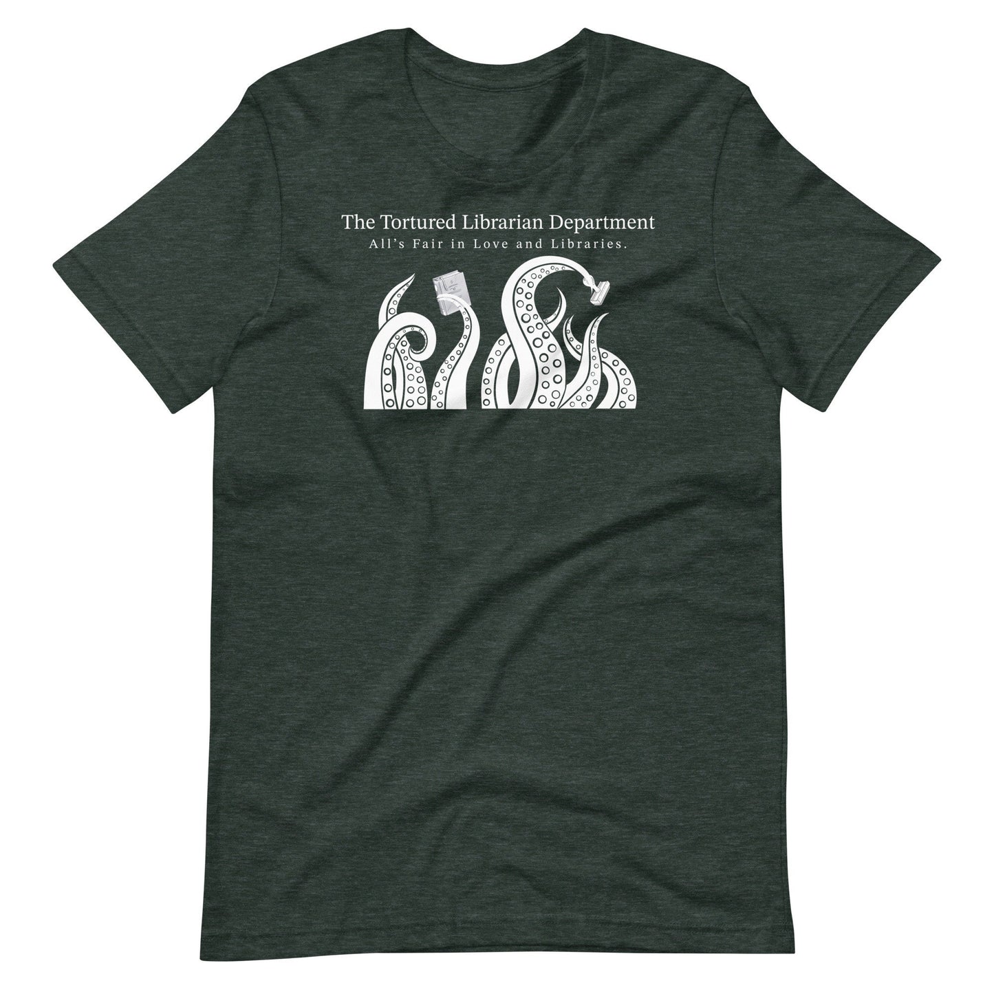 Tortured Librarian's Department Unisex T-shirt | Reading and Librarian Tshirt