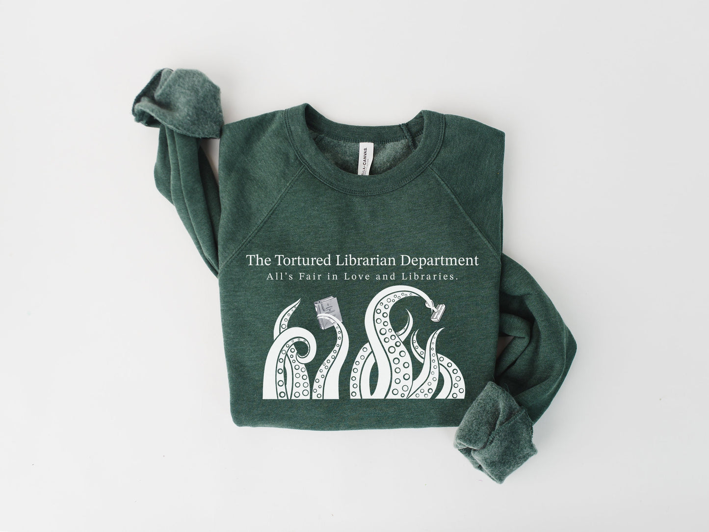 Tortured Librarian Department Crewneck Sweatshirt - Swift Inspired Library Shirt