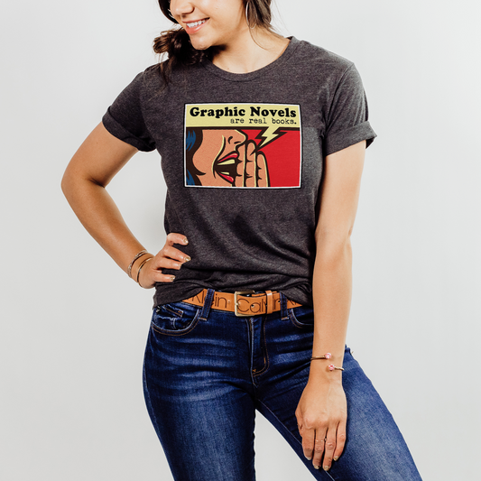 Graphic Novels are Real Books Short Sleeve T-shirt