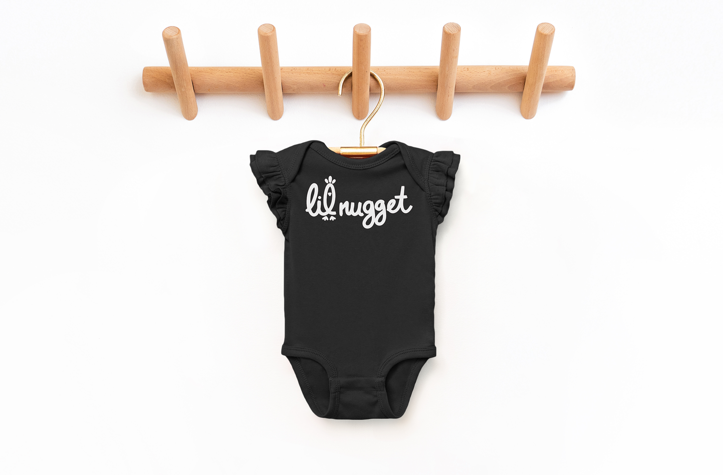 Lil Nugget Chickfila Nuggies Lover Nerdy Baby Onesie©