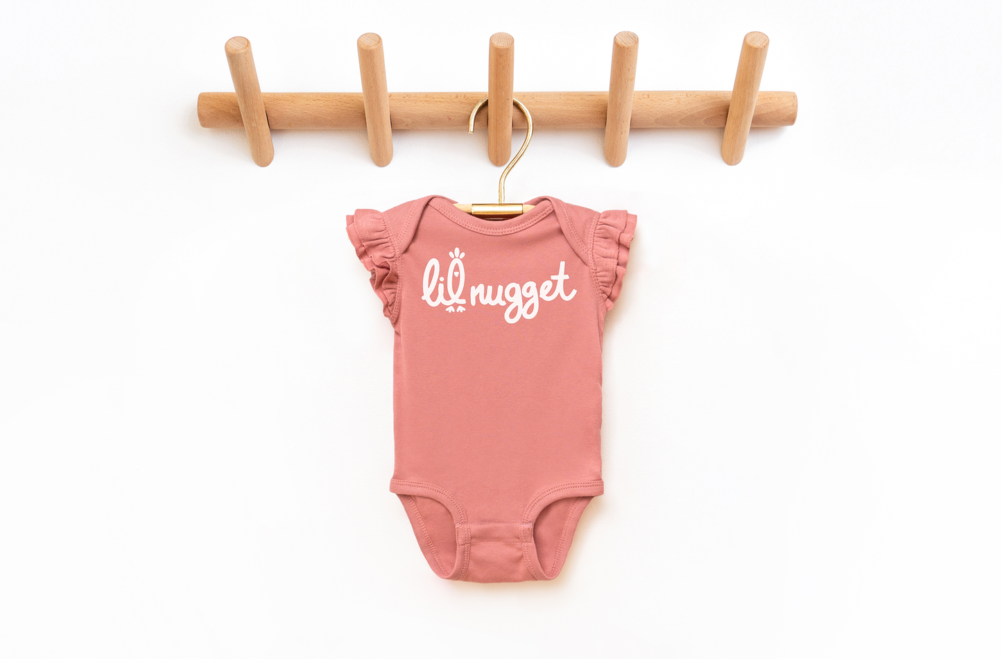 Lil Nugget Chickfila Nuggies Lover Nerdy Baby Onesie©