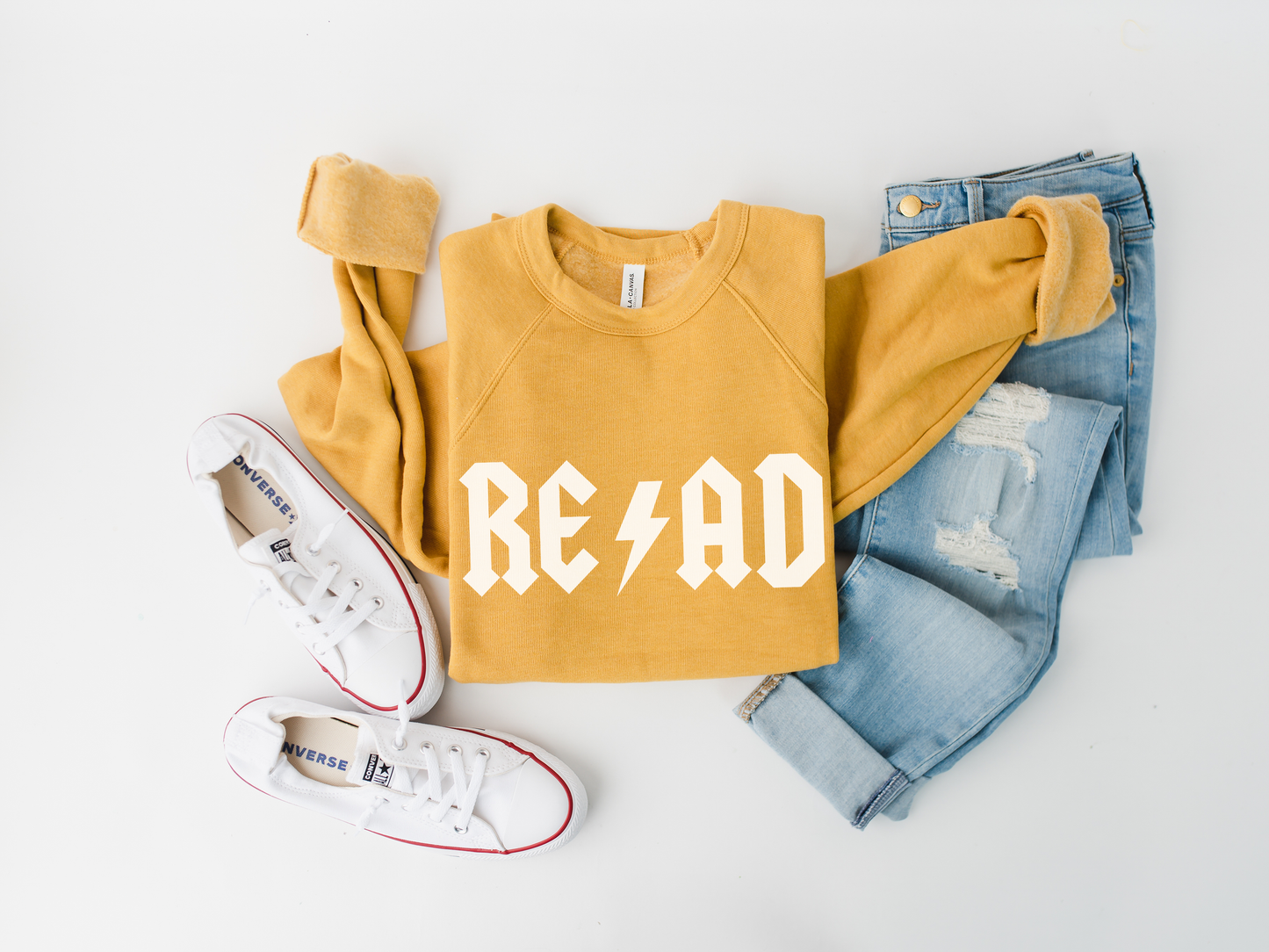 READ DC Rock and Roll Library Crewneck Sweatshirt