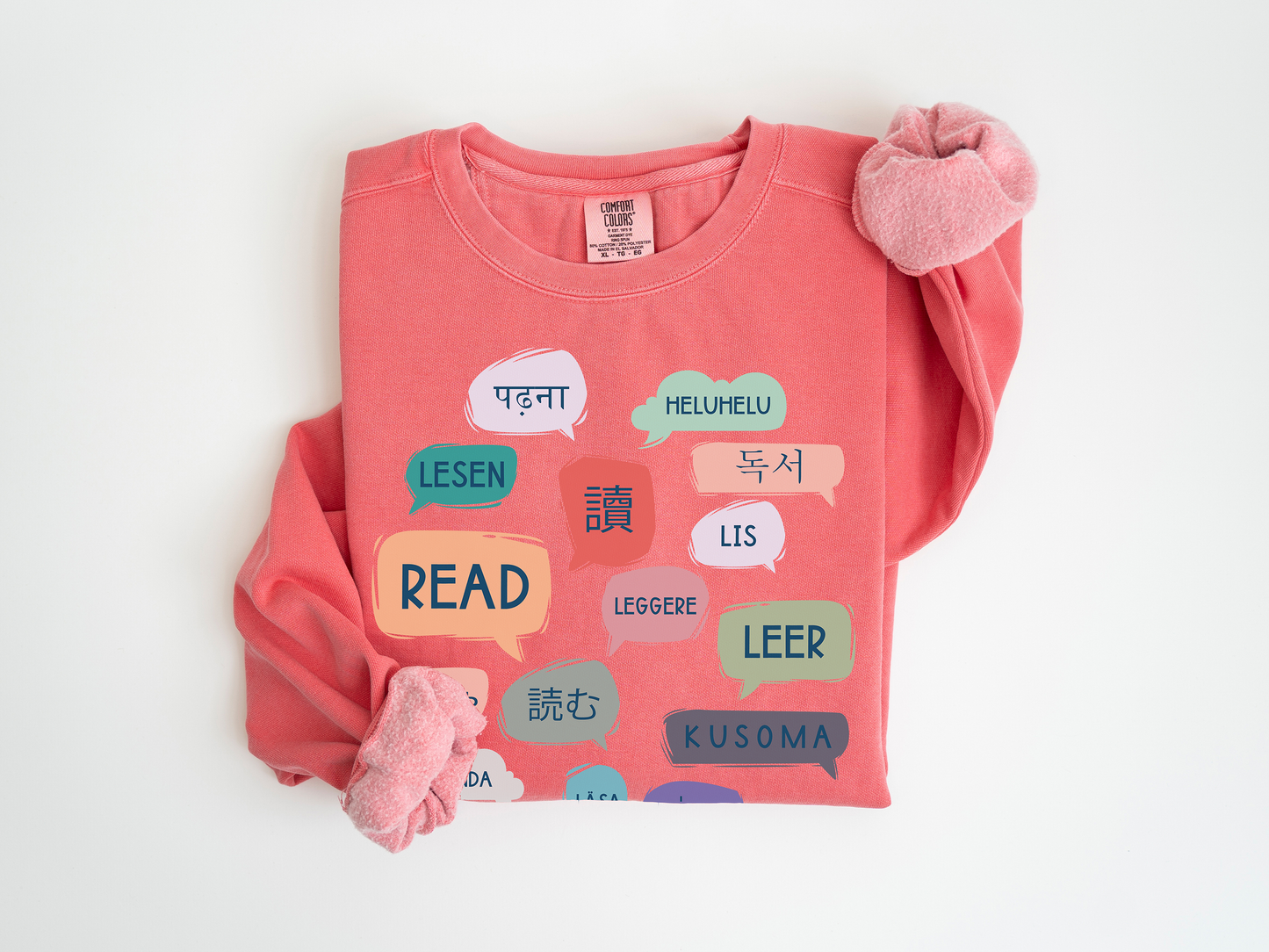 Read Languages Unisex Heavyweight Pigment-Dyed Sweatshirt