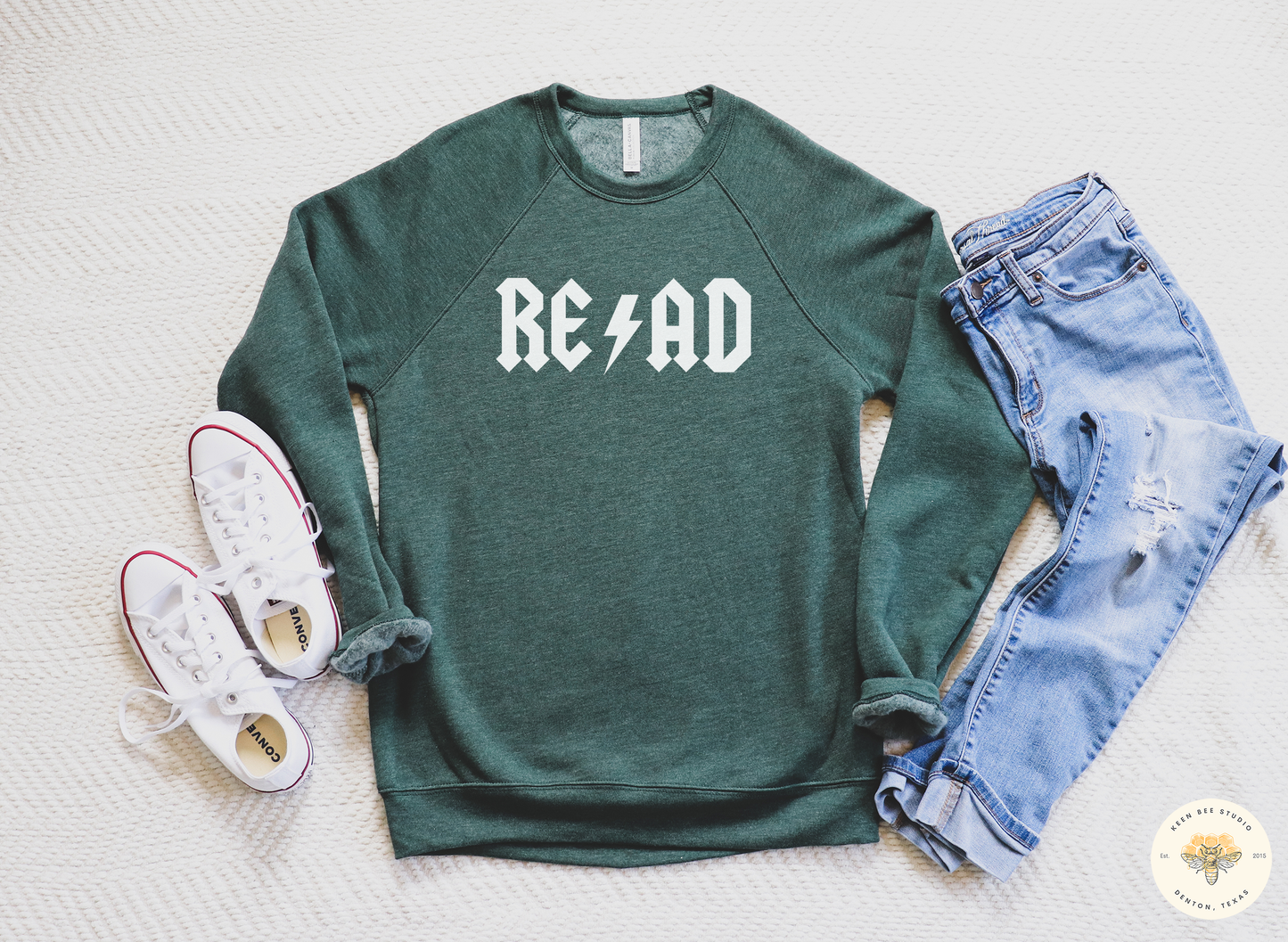 READ DC Rock and Roll Library Crewneck Sweatshirt