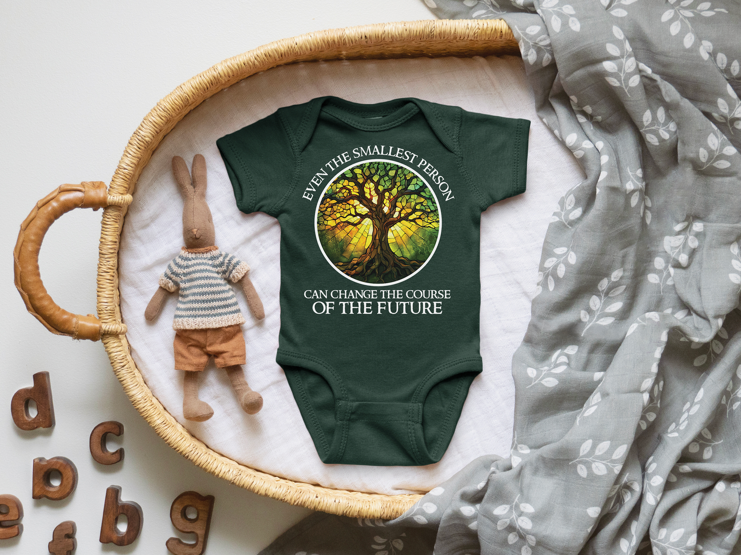 Even the Smallest Person Can Change the Course of the Future LOTR Quote Nerdy Baby Onesie©
