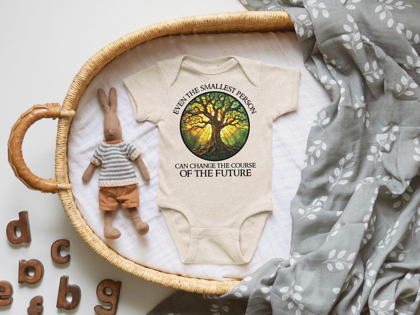 Even the Smallest Person Can Change the Course of the Future LOTR Quote Nerdy Baby Onesie©