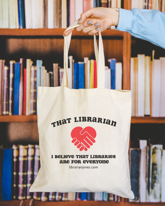 That Librarian Book Tote Bag - Natural