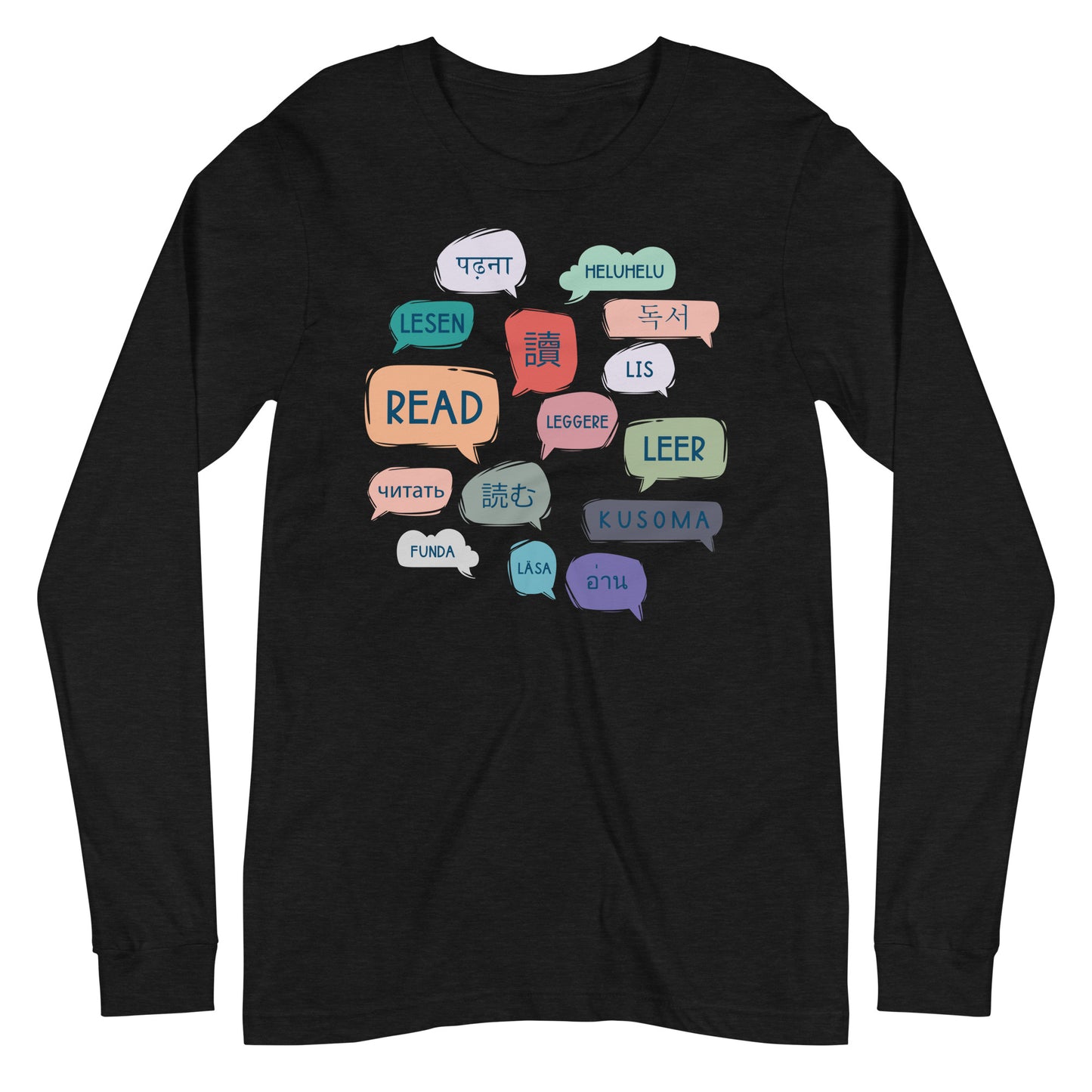 Read Languages Librarian Long Sleeve T-shirt