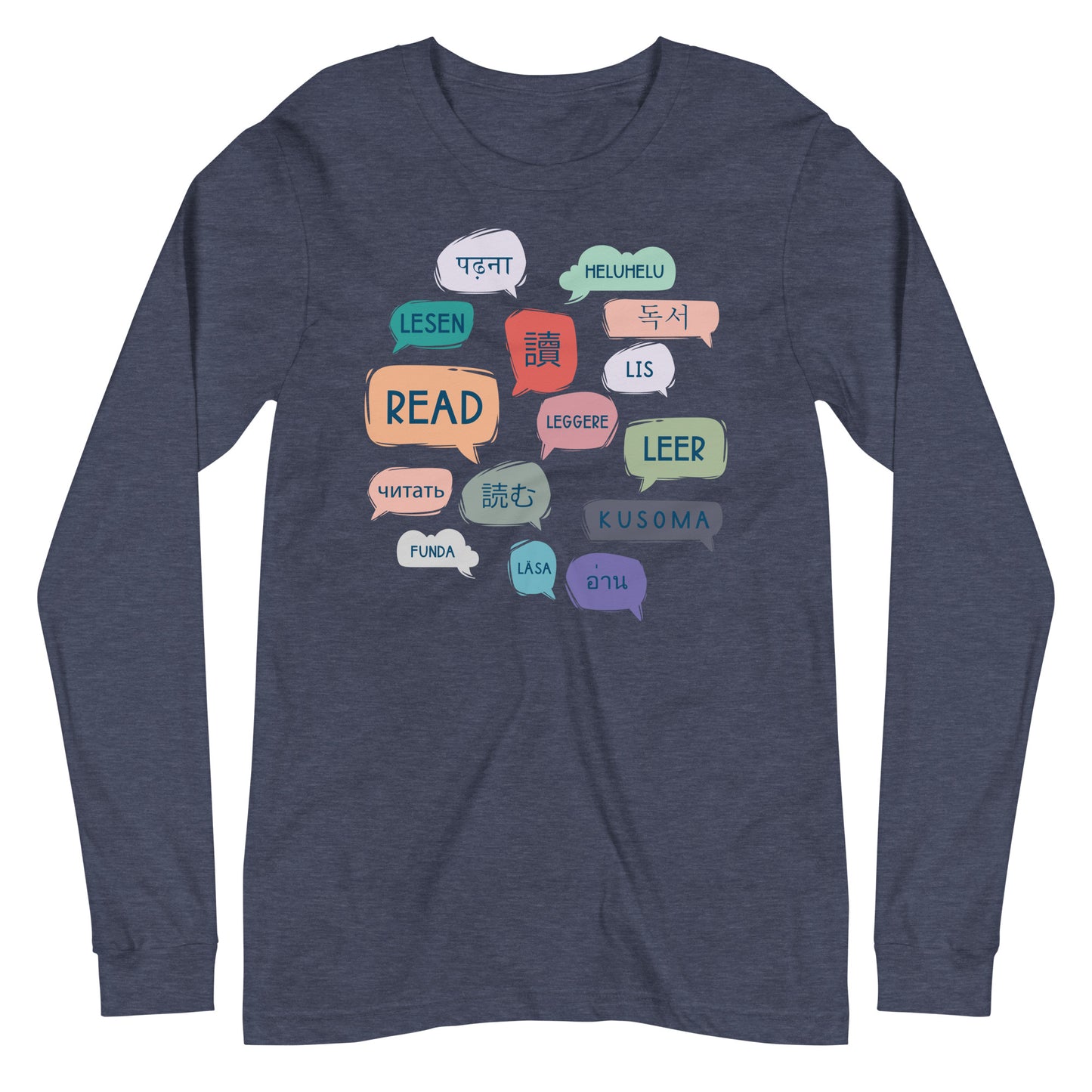 Read Languages Librarian Long Sleeve T-shirt