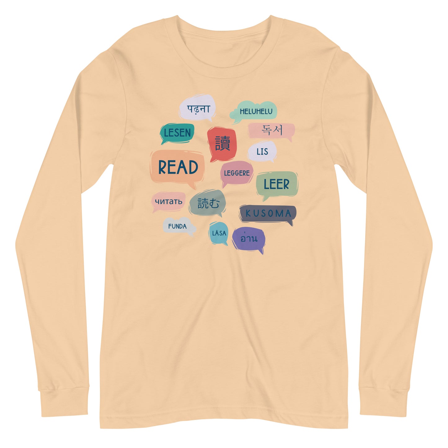 Read Languages Librarian Long Sleeve T-shirt