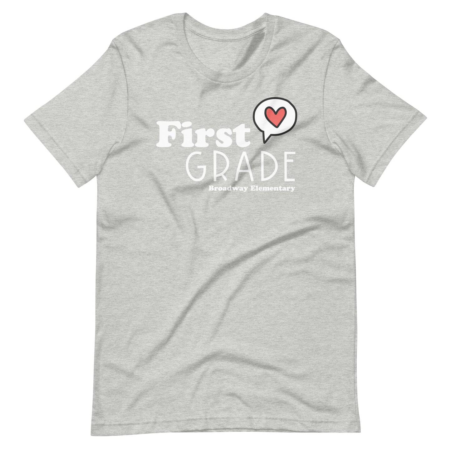 First Grade Teacher Like Heart Custom Teacher Unisex t-shirt