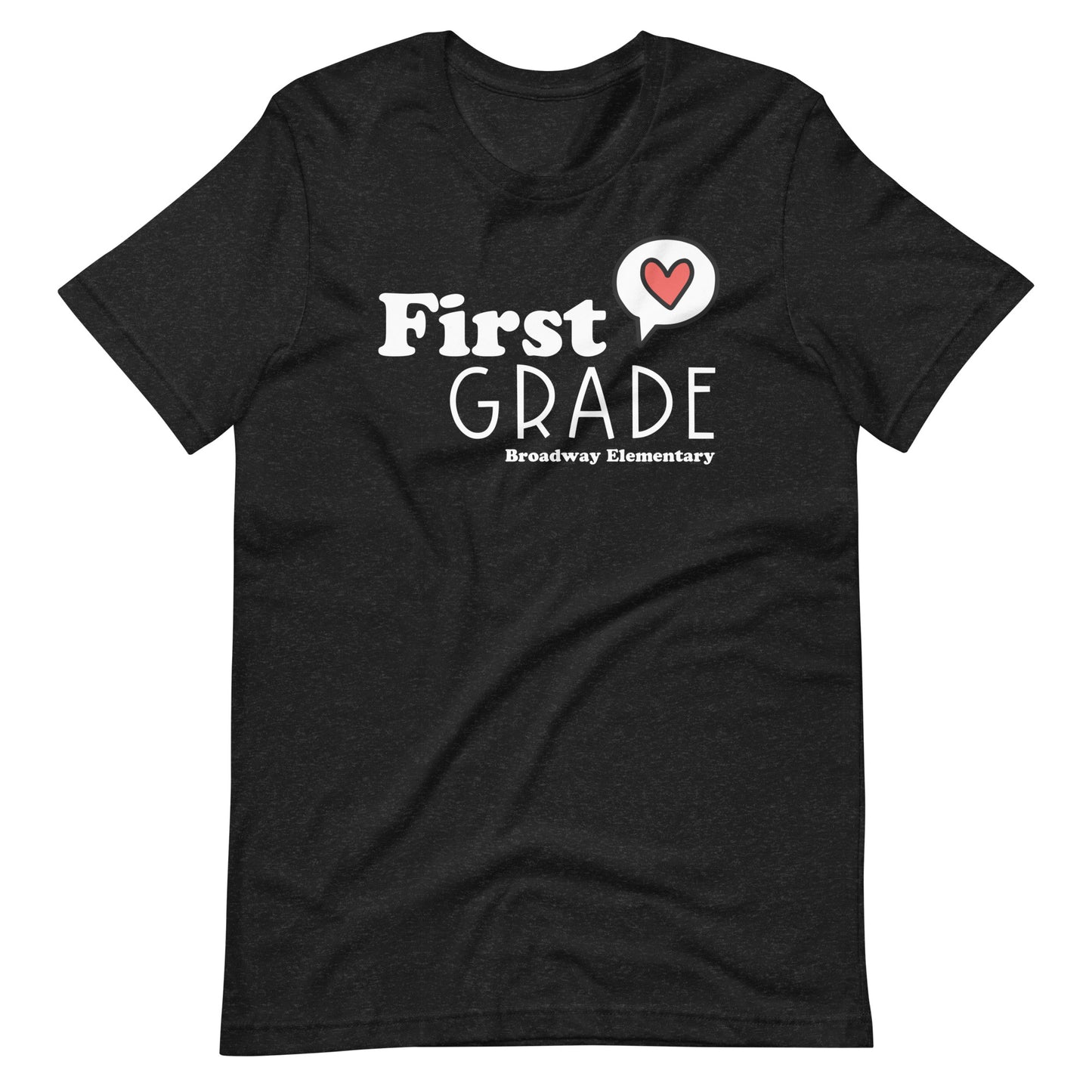 First Grade Teacher Like Heart Custom Teacher Unisex t-shirt