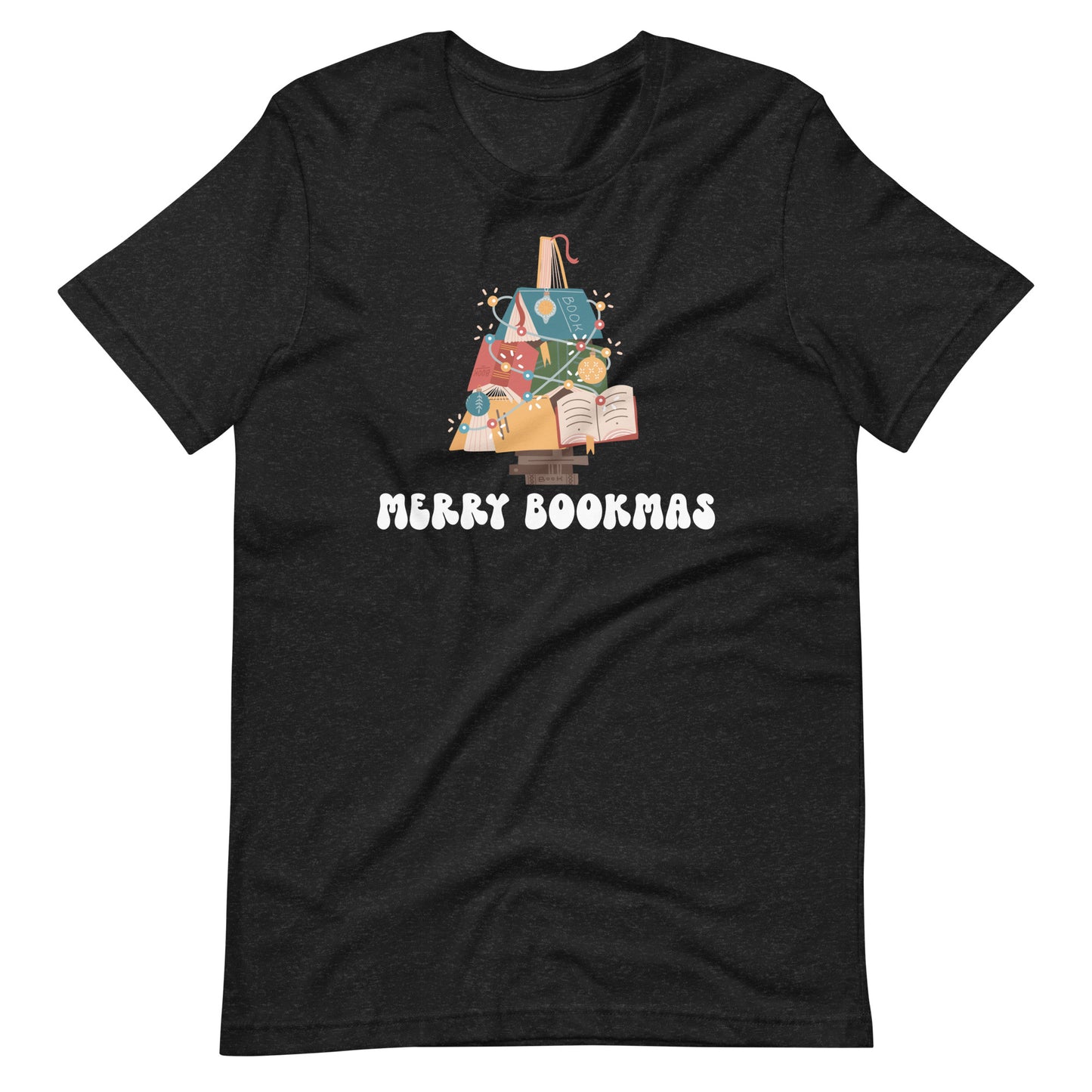 Merry Bookmas Christmas Short Sleeve Tshirt