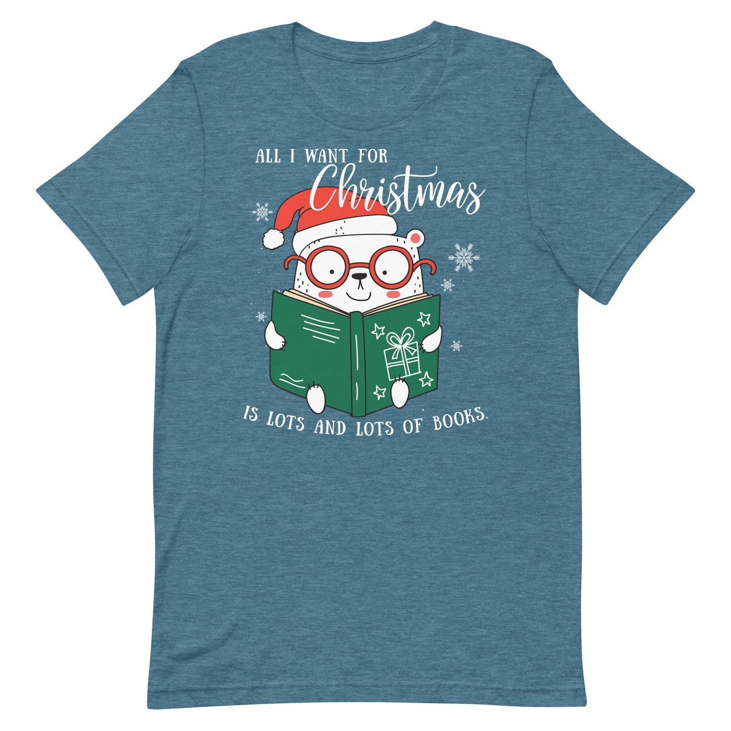 All I Want for Christmas is Books Short Sleeve Tshirt