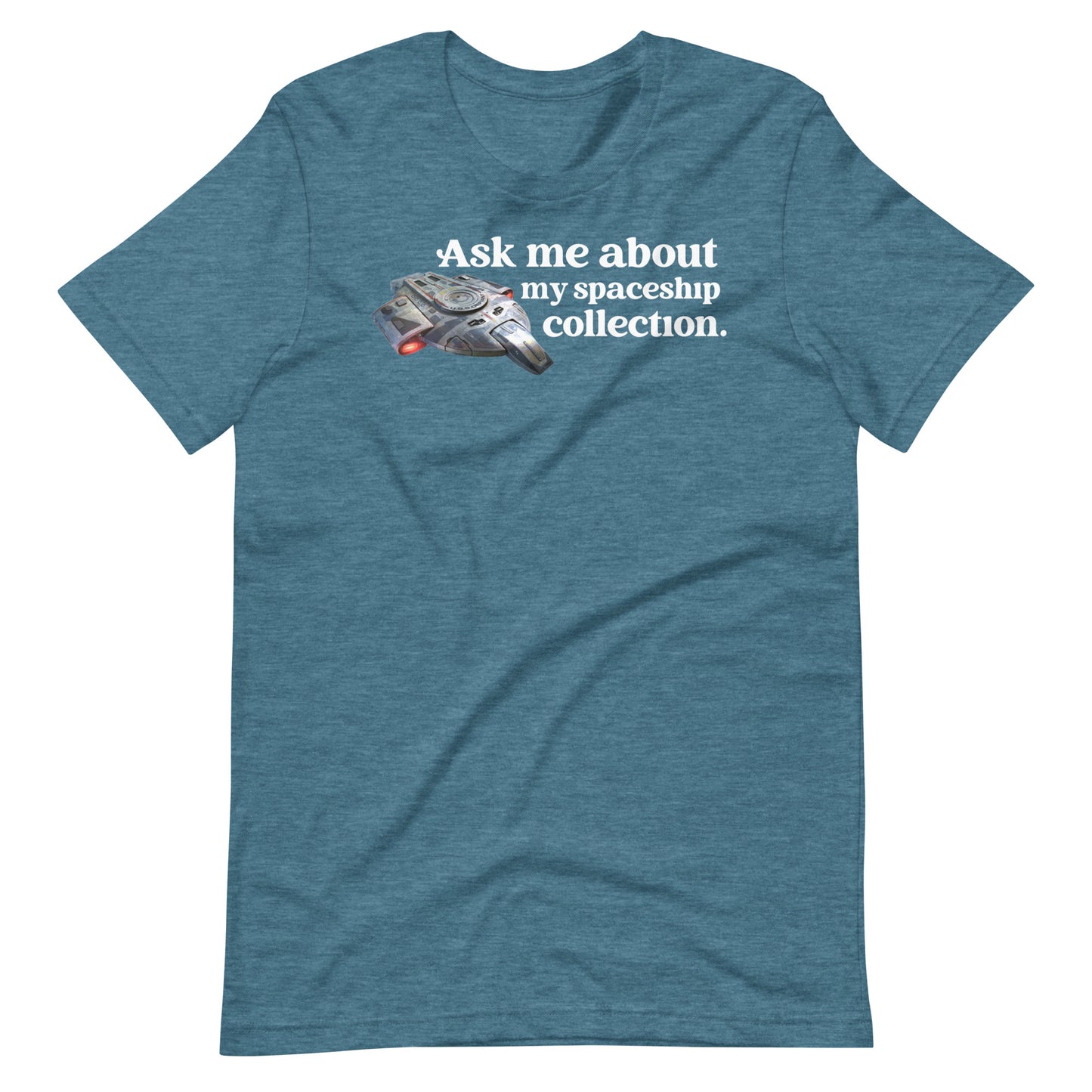 Ask Me About My Spaceship Collection Short Sleeve Unisex t-shirt