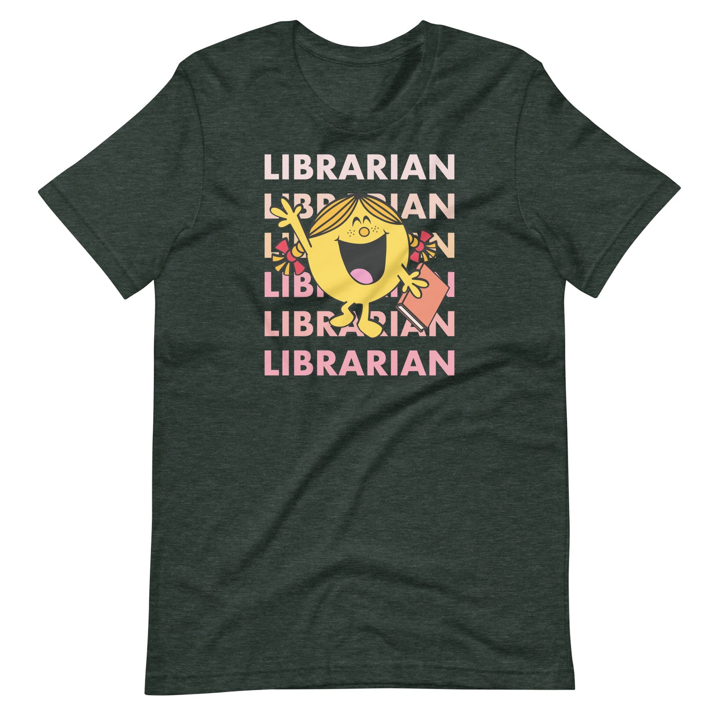 Little Miss Librarian Pink Ombre Short Sleeve T-shirt
