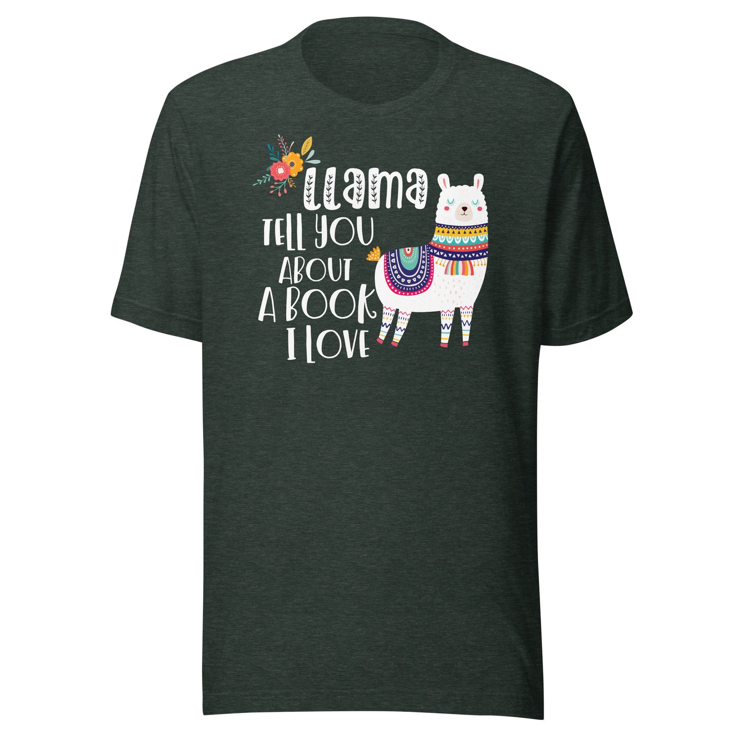 LLama Tell You About a Book I Love Short Sleeve T-shirt