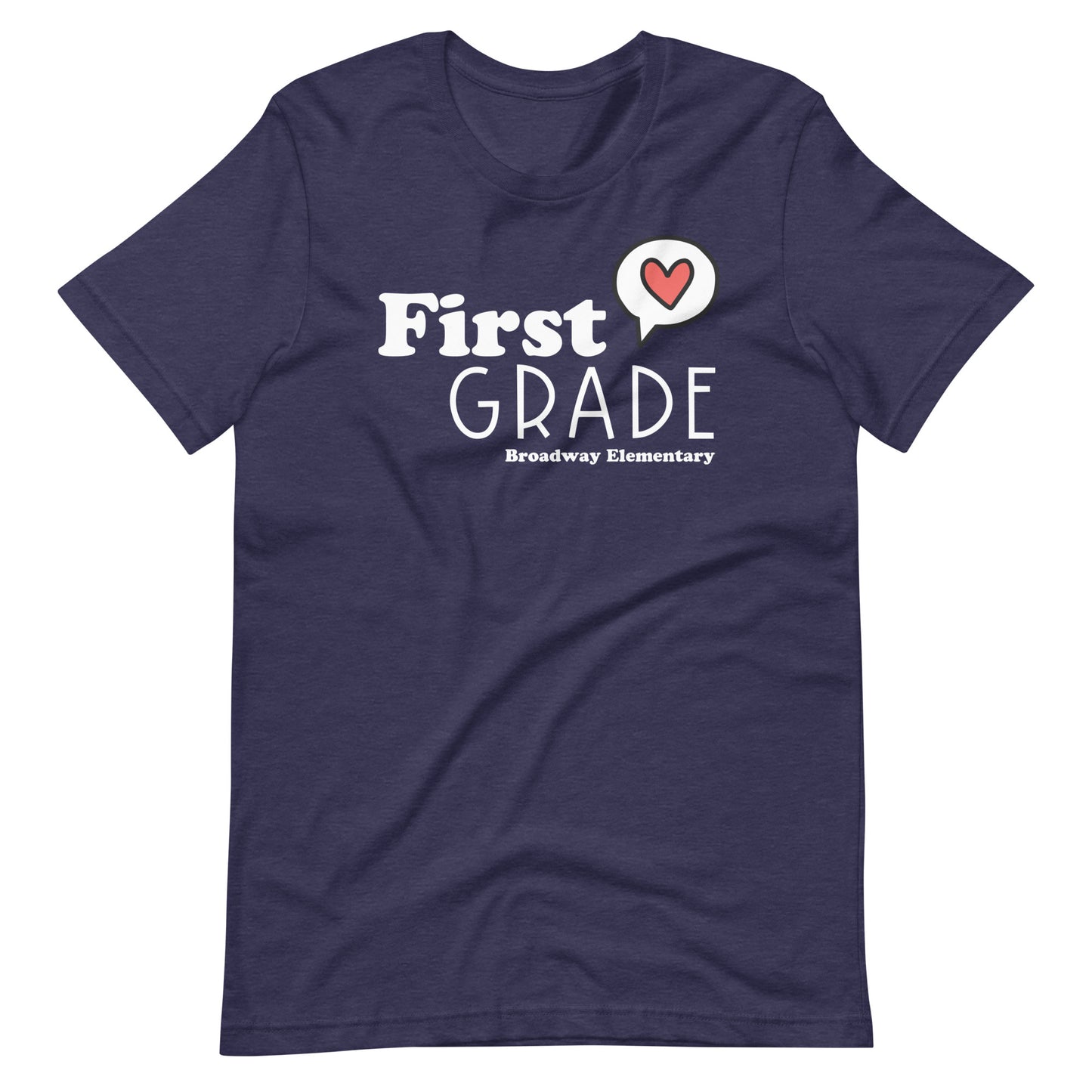 First Grade Teacher Like Heart Custom Teacher Unisex t-shirt