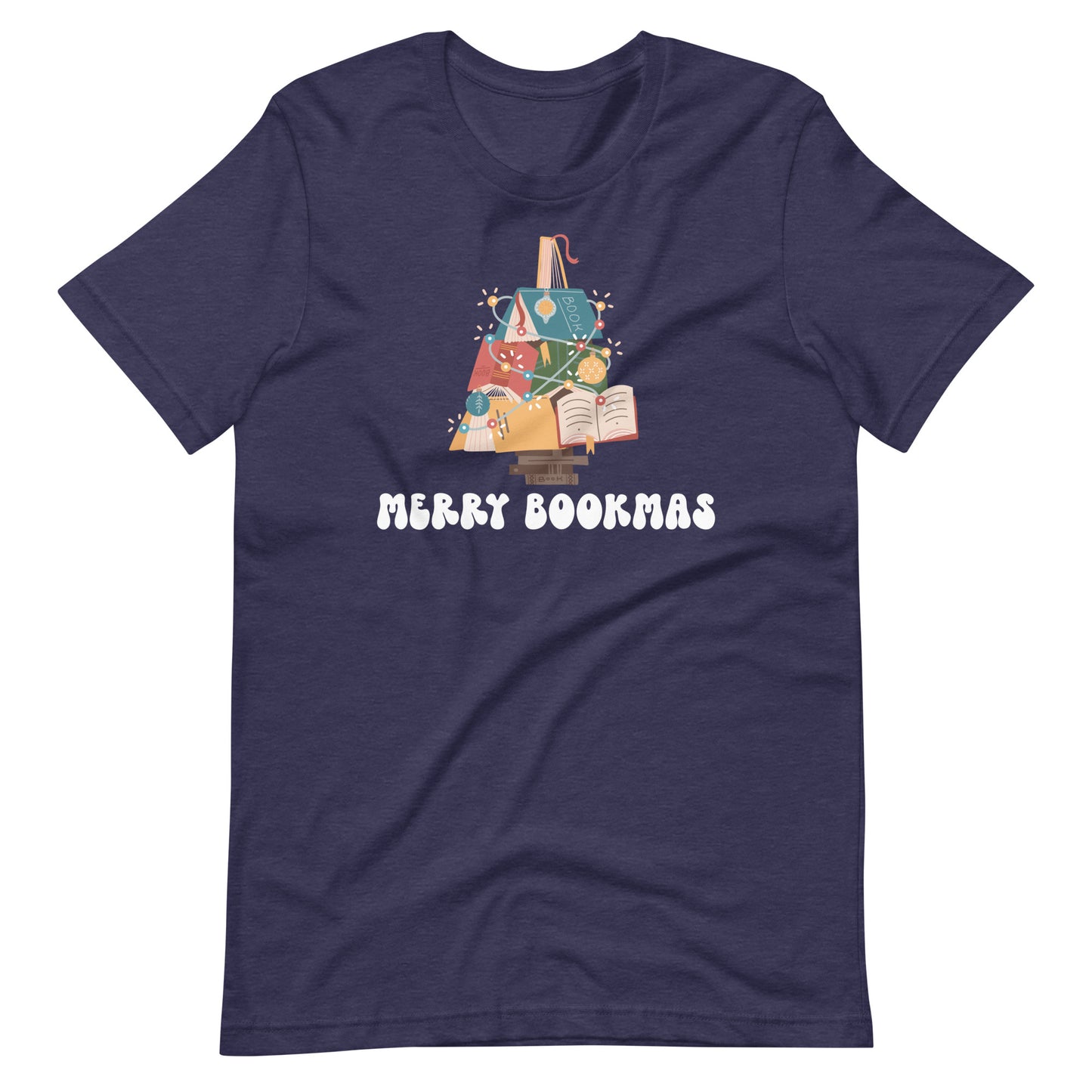 Merry Bookmas Christmas Short Sleeve Tshirt