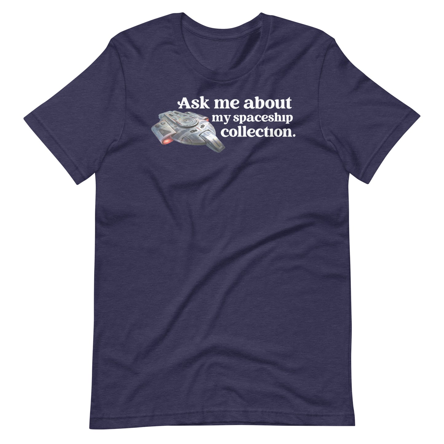 Ask Me About My Spaceship Collection Short Sleeve Unisex t-shirt