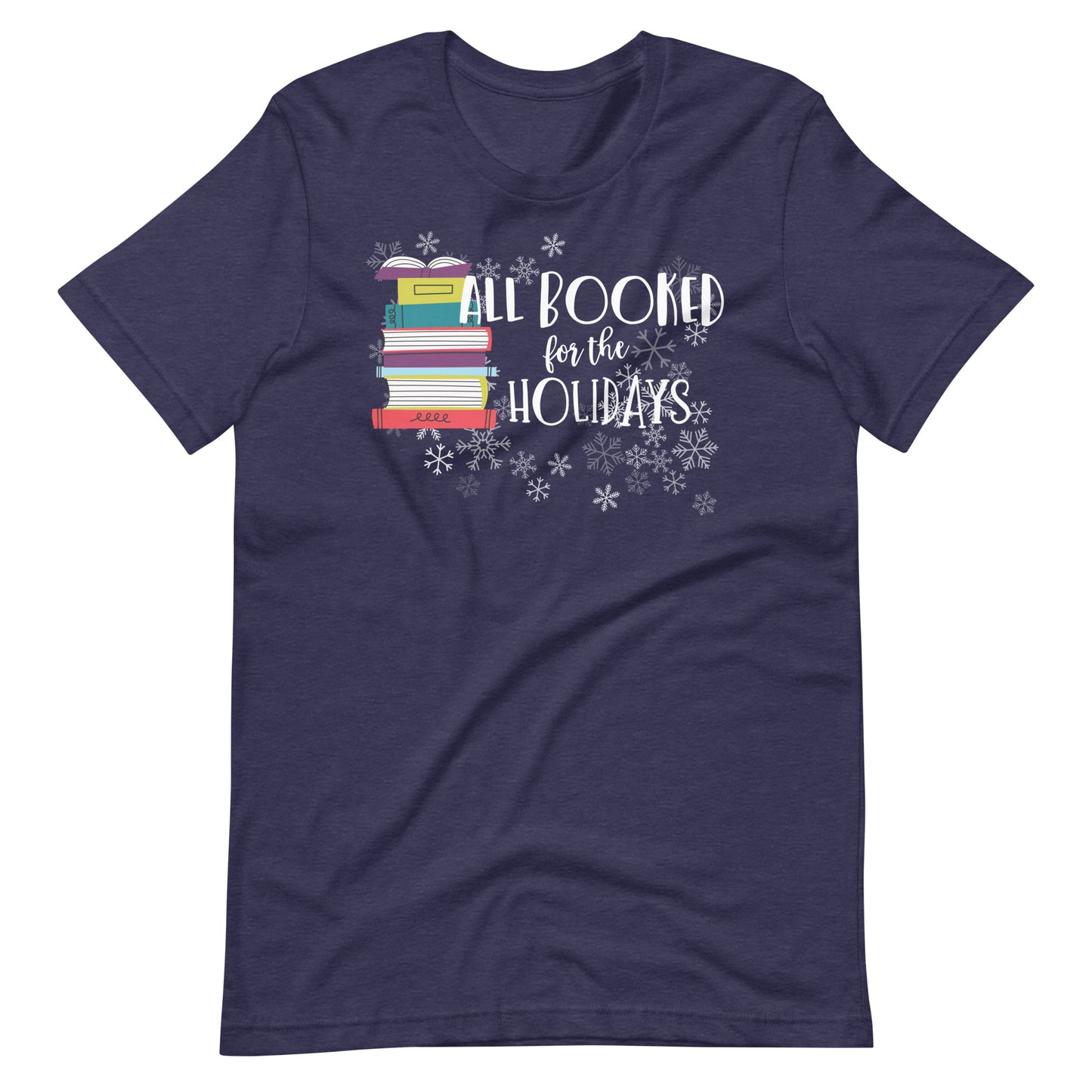 All Booked for the Holidays Christmas Holiday Librarian T-Shirt