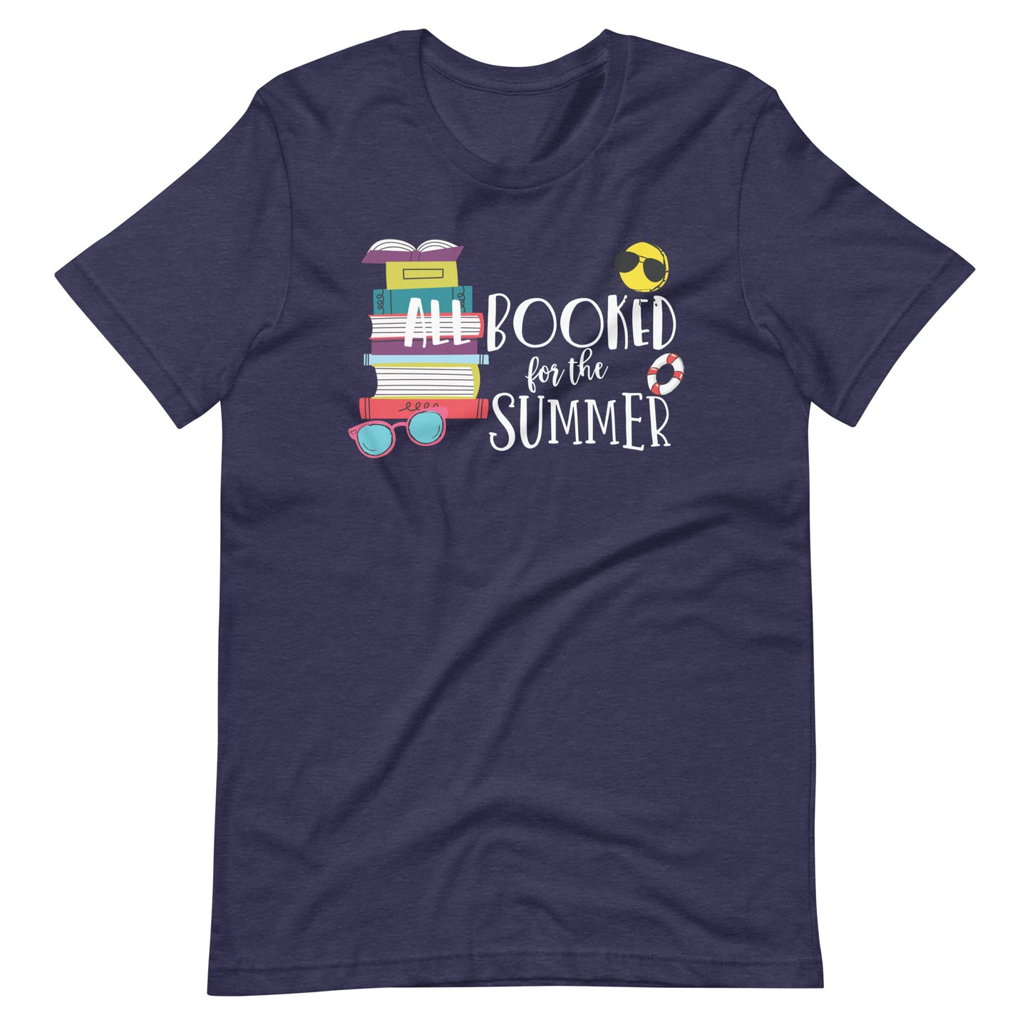 All Booked for the Summer Books and Sunshine Librarian T-Shirt
