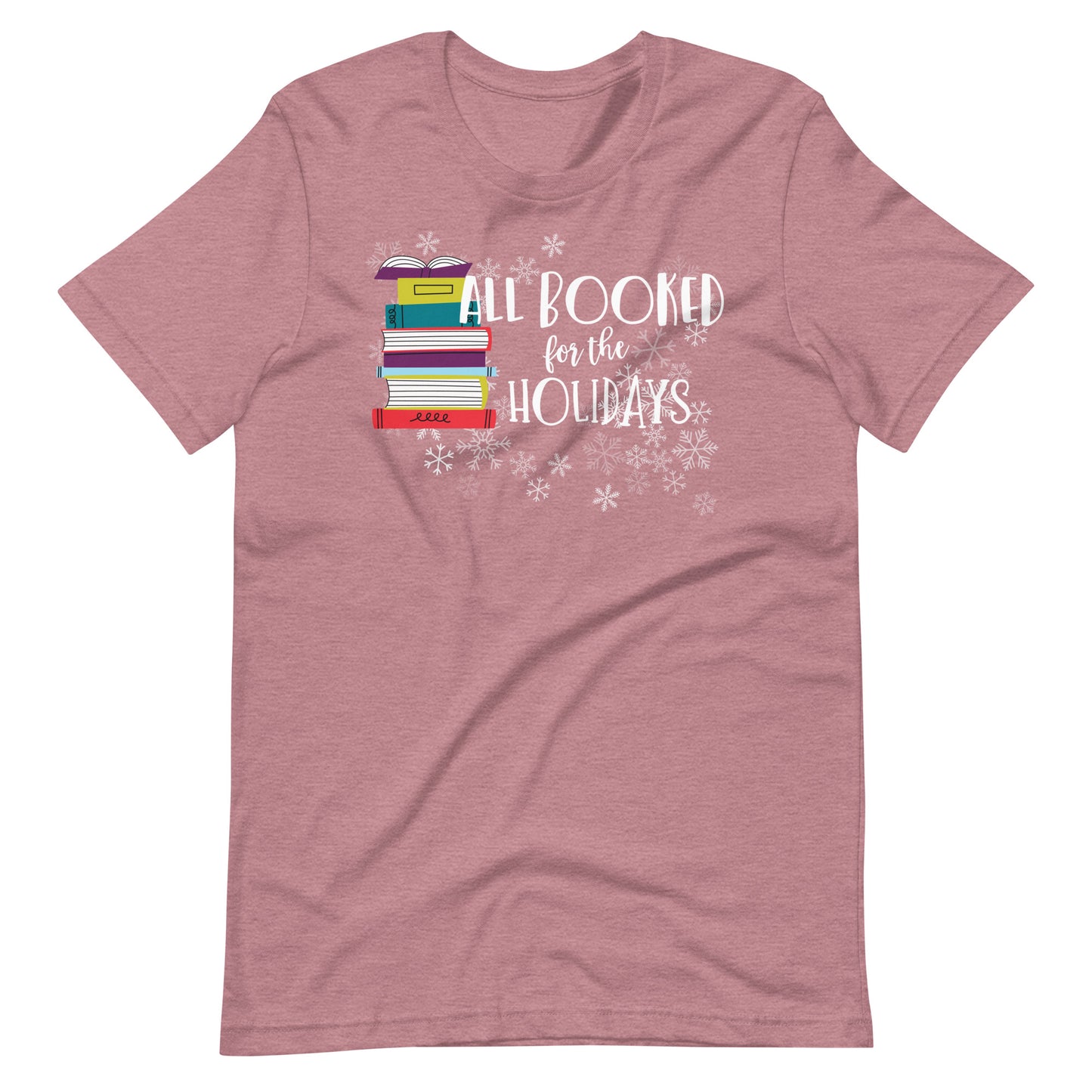 All Booked for the Holidays Christmas Holiday Librarian T-Shirt