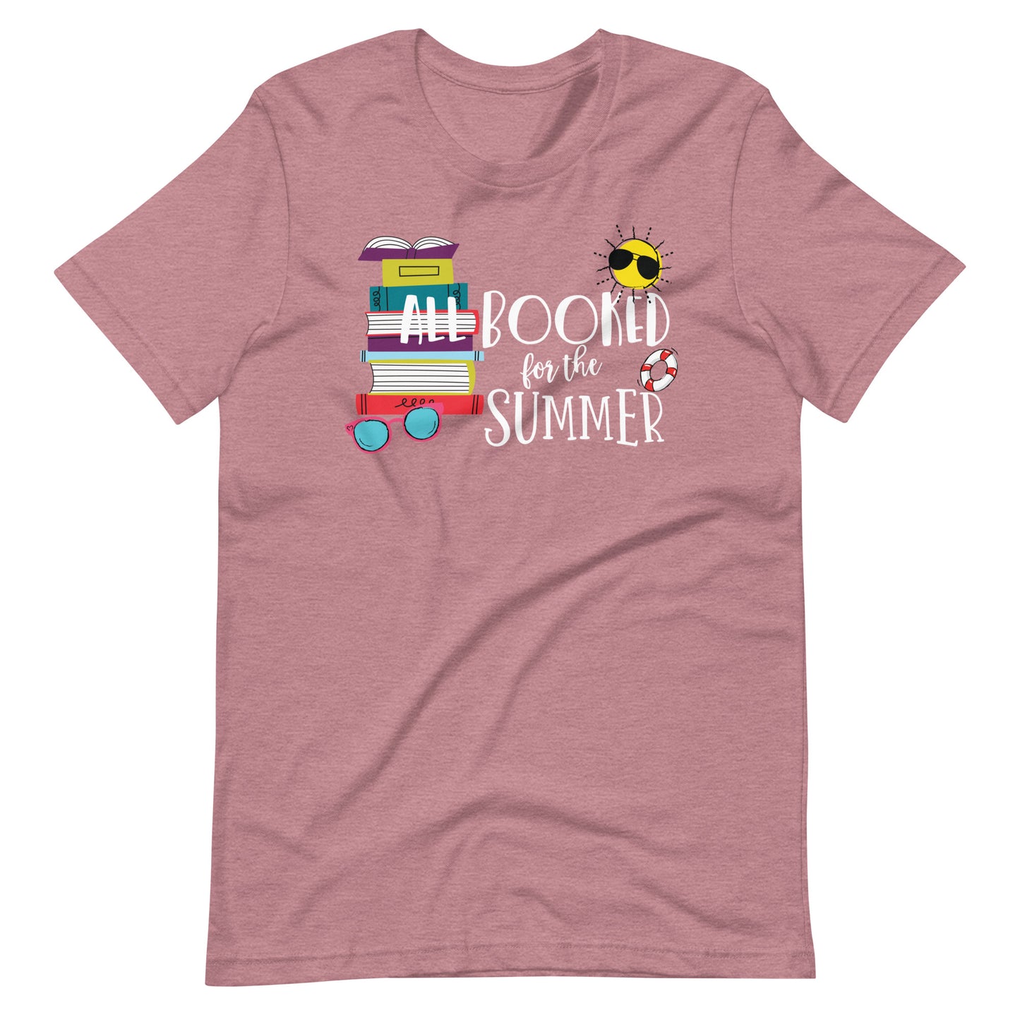 All Booked for the Summer Books and Sunshine Librarian T-Shirt