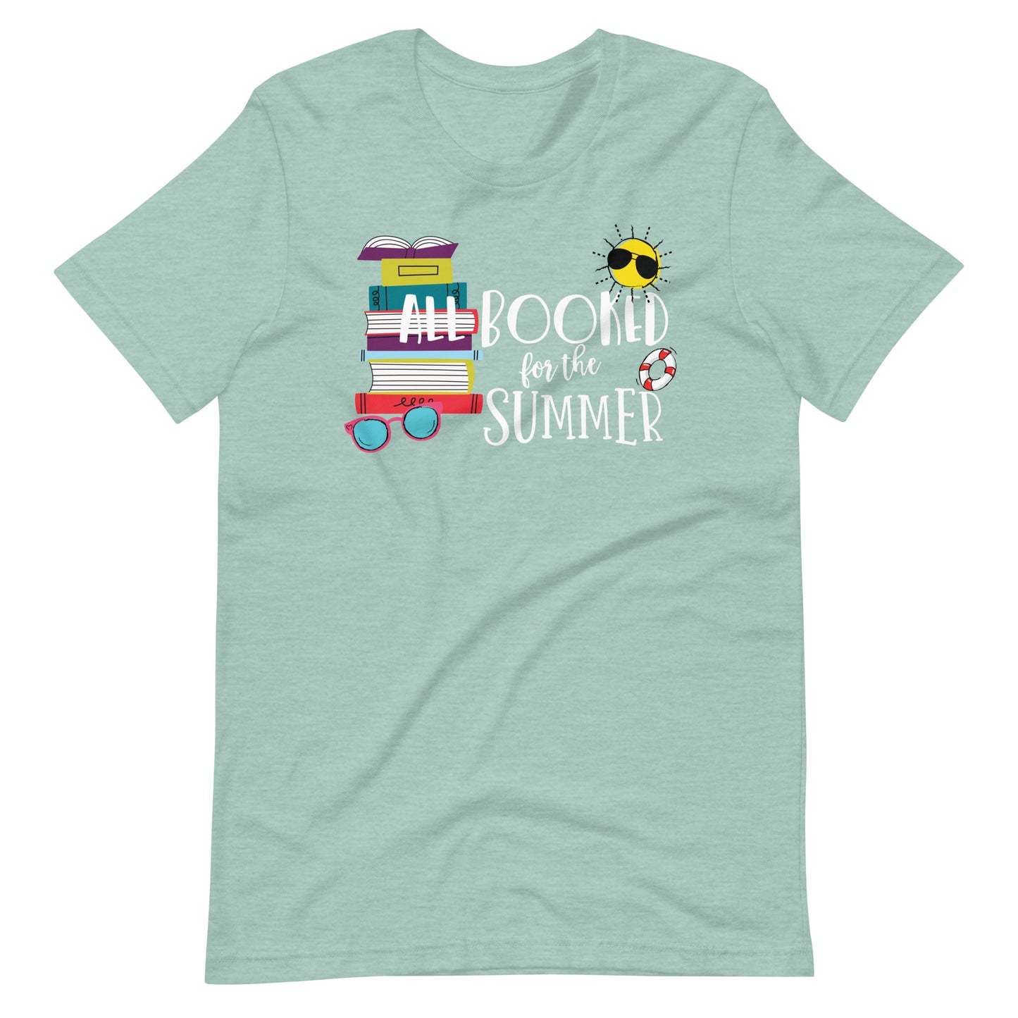All Booked for the Summer Books and Sunshine Librarian T-Shirt
