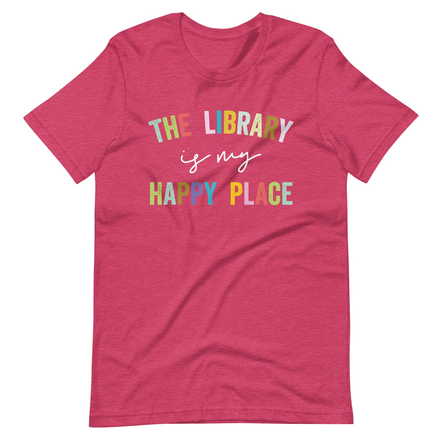 The Library is My Happy Place Librarian Unisex t-shirt
