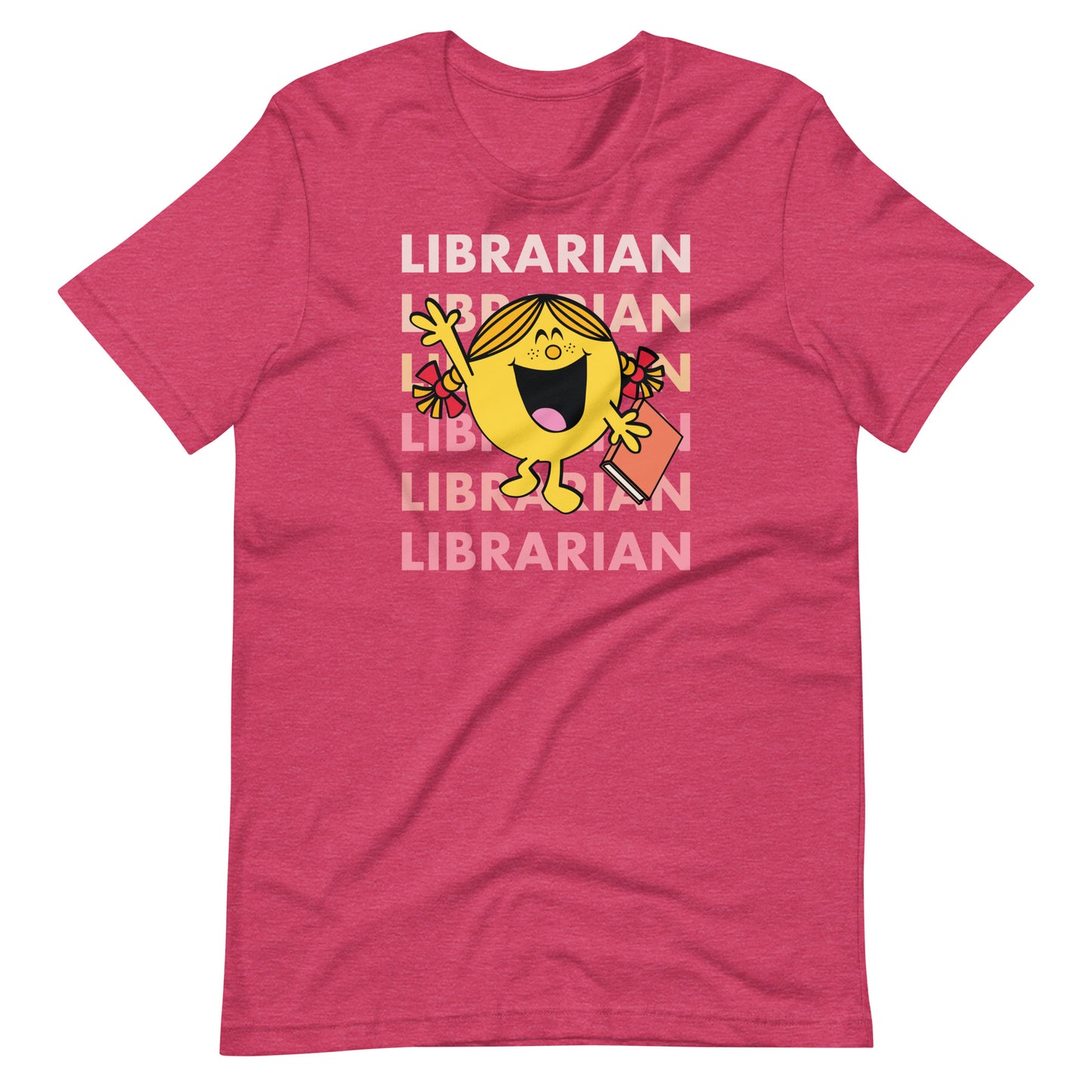 Little Miss Librarian Pink Ombre Short Sleeve T-shirt