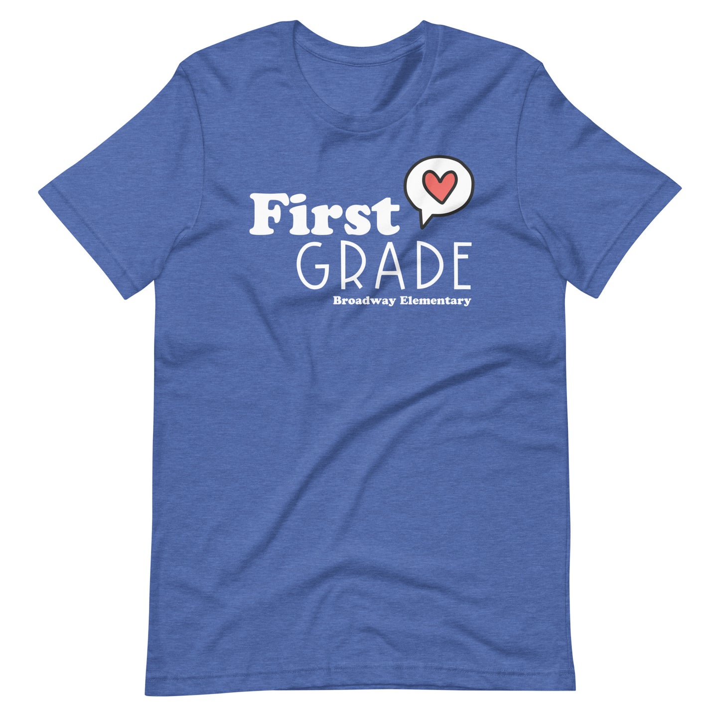 First Grade Teacher Like Heart Custom Teacher Unisex t-shirt