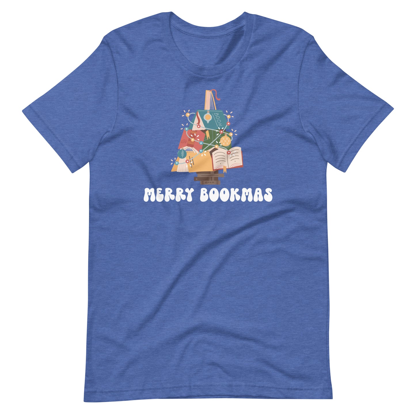 Merry Bookmas Christmas Short Sleeve Tshirt