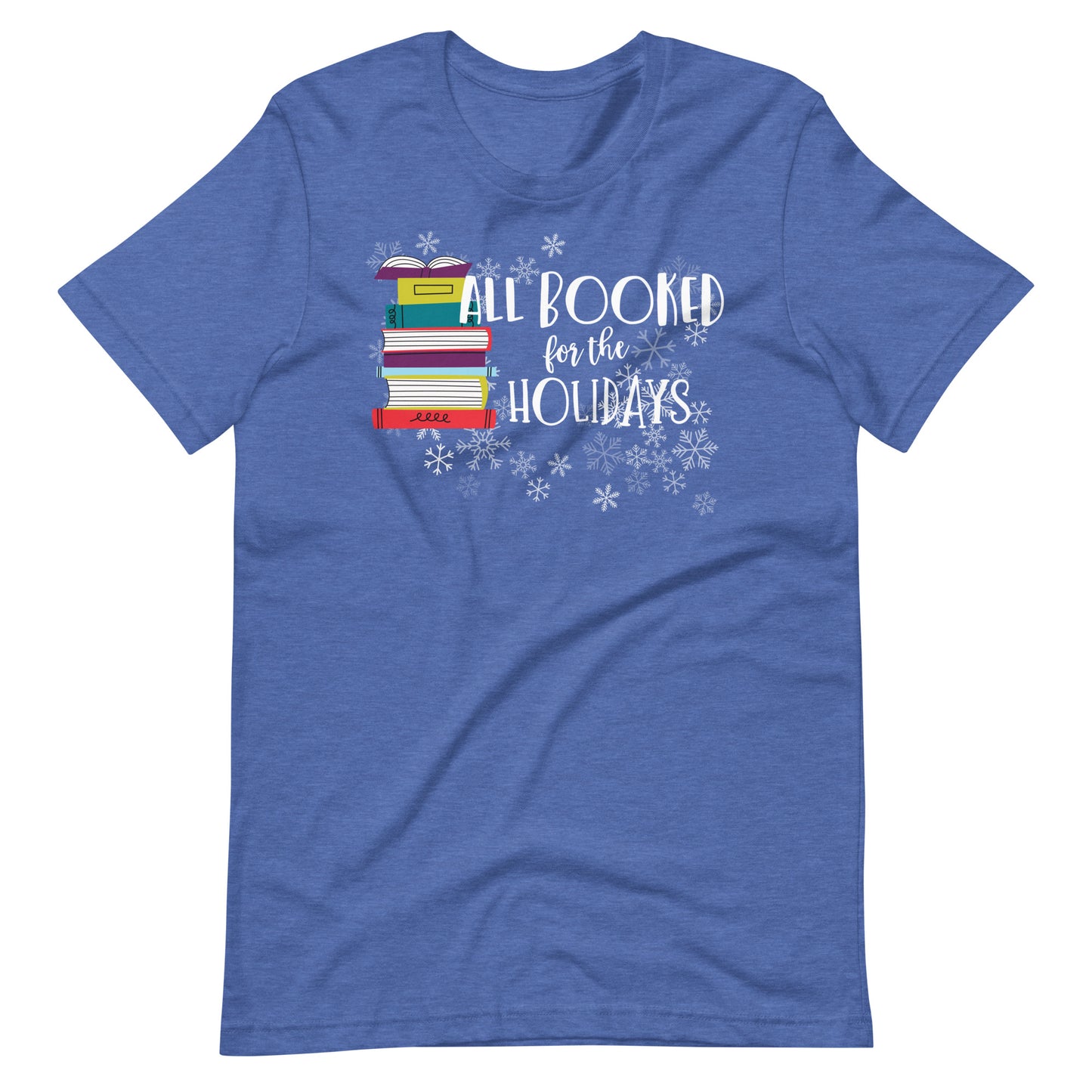 All Booked for the Holidays Christmas Holiday Librarian T-Shirt